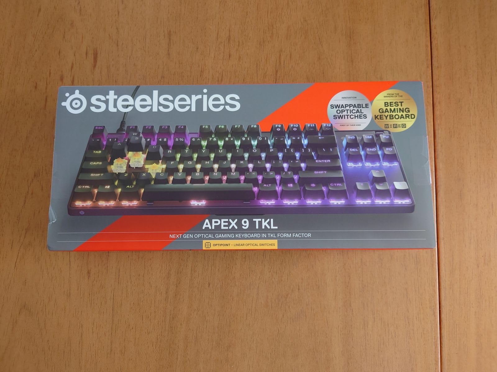 SteelSeries New Apex 9 TKL - HotSwap Optical Mini Keyboard - TKL Esports Design - Optical Switches - RGB Customization - Aluminum Alloy Frame - Double Shot PBT Keycaps customer photo 2
