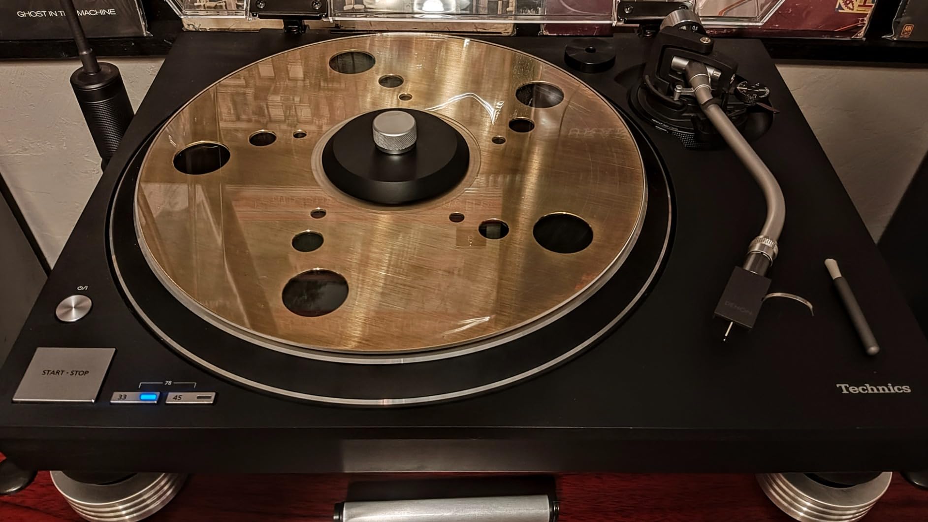 Technics Turntable, Premium Class HiFi Record Player with Coreless Direct, Stable Playback, Audiophile-Grade Cartridge and Auto-Lift Tonearm, Dustcover Included - SL-100C, Black (SL-100C-K) customer photo 2
