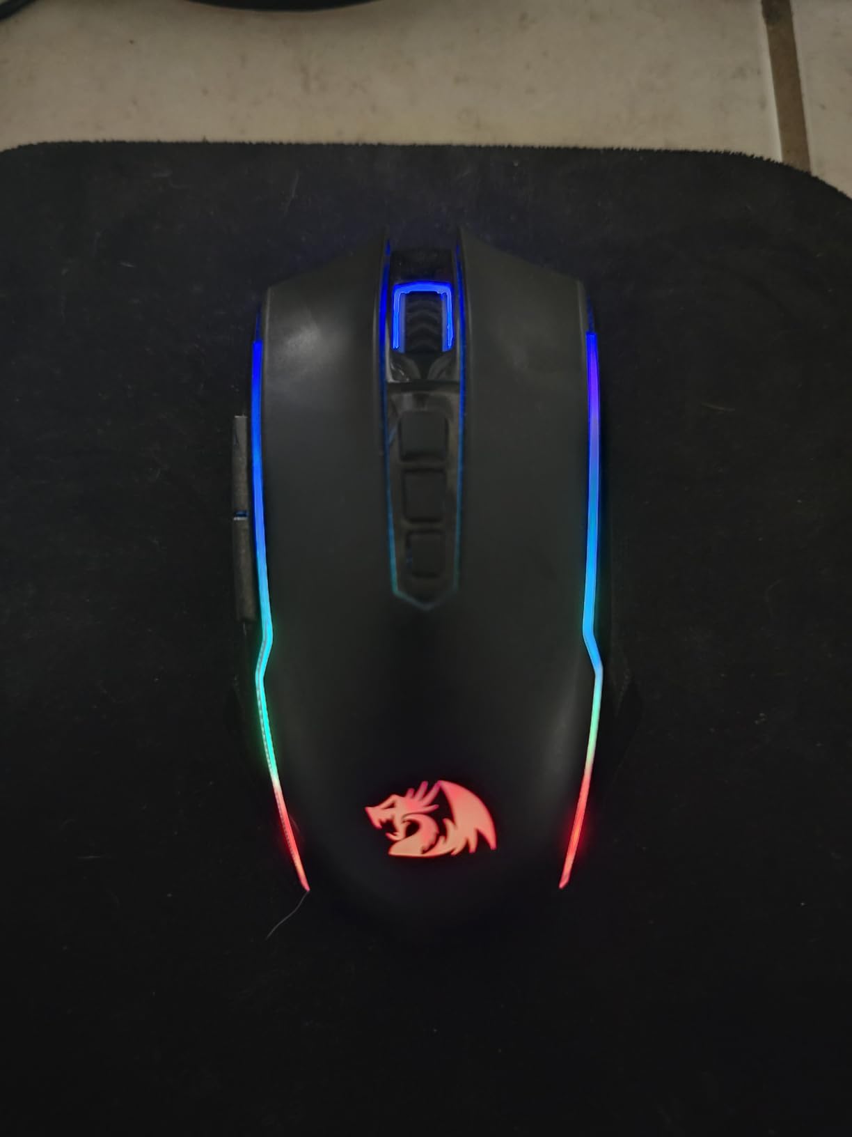 Redragon Gaming Mouse, Wireless Mouse Gaming with 8000 DPI, PC Gaming Mice with Fire Button, RGB Backlit Programmable Ergonomic Mouse Gamer, Rechargeable, 70Hrs for Windows, Mac Gamer, Black customer photo 1