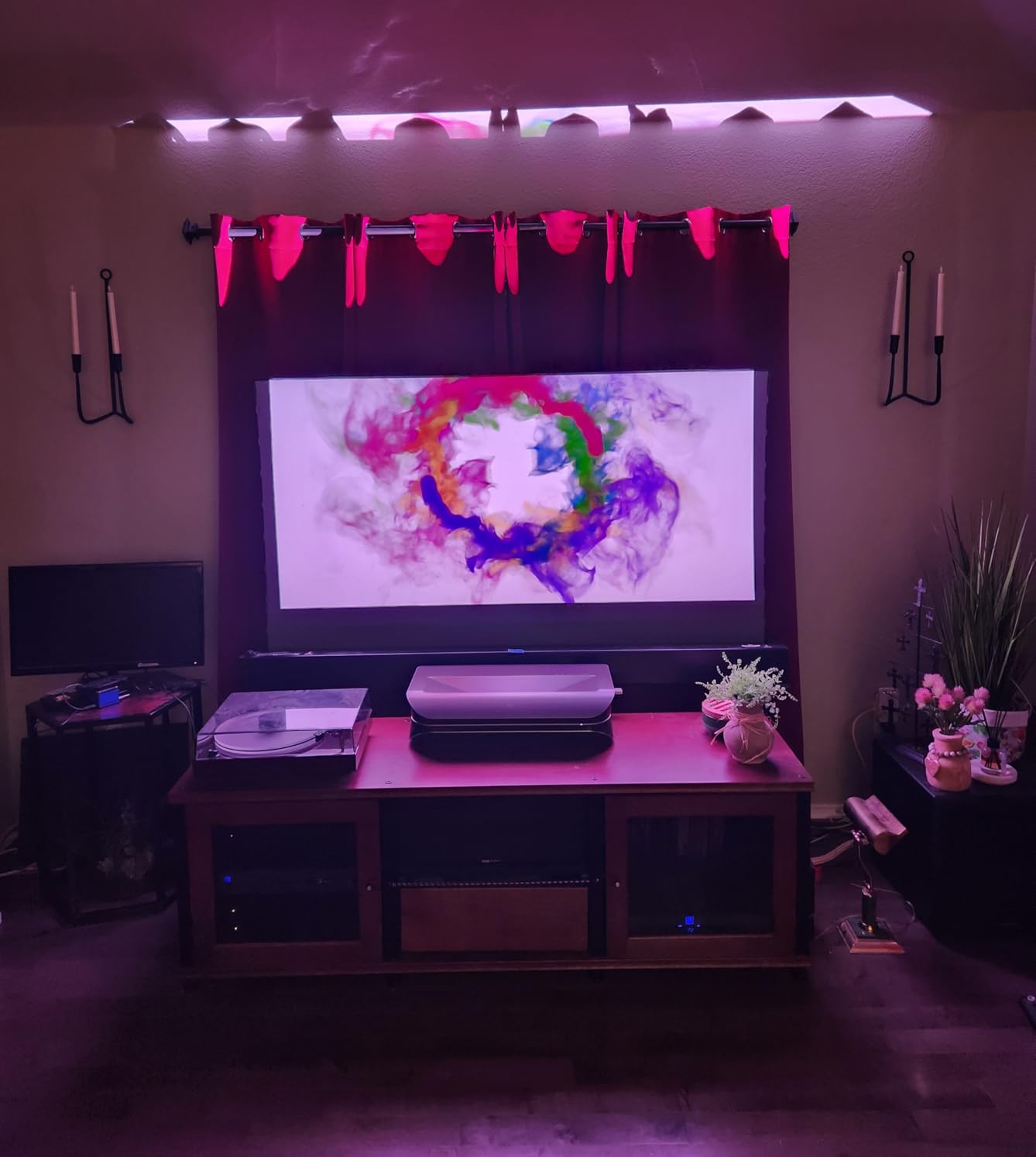 AWOL VISION LTV-2500 4K UHD Ultra Short Throw Triple Laser Projector with Dolby Vision & Atmos, Active 3D, 150