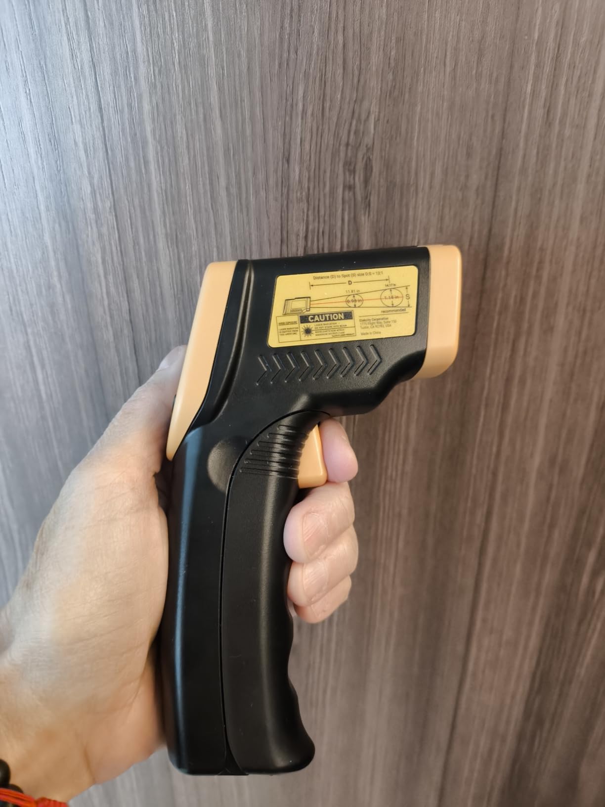 Etekcity Infrared Thermometer Laser Temperature Gun 774, Meat Food Candy Oven Thermometer for Griddle Accessories, Heat Gun for Cooking Refrigerator Tools, Adjustable Emissivity & Max Measure, Yellow customer photo 1