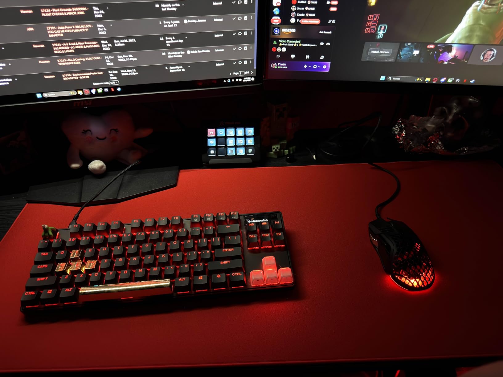 Pulsar - Paracontrol L Esports Level Premium Gaming Mouse Pad v2 - Medium to High Speed Pad Stitched Edge Durable Hybrid Top Surface 13 x 16.5 (L, Red) customer photo 2