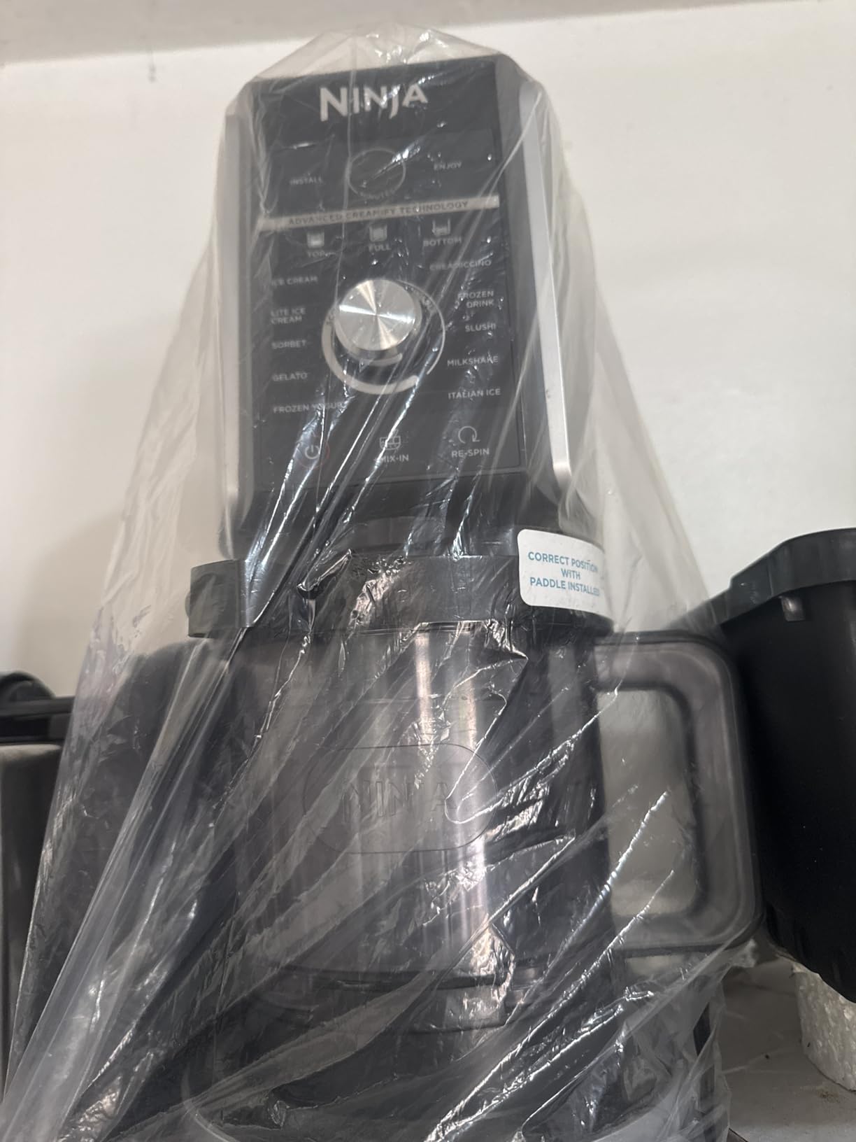 Ninja CREAMi Deluxe Ice Cream Maker, Treats and Frozen Desserts, Sorbet, Milkshakes, Yogurt and More, 11-in-1 Programs, XL Capacity, Includes Two 24-oz Family-Size Tubs, Silver, NC501 customer photo 2