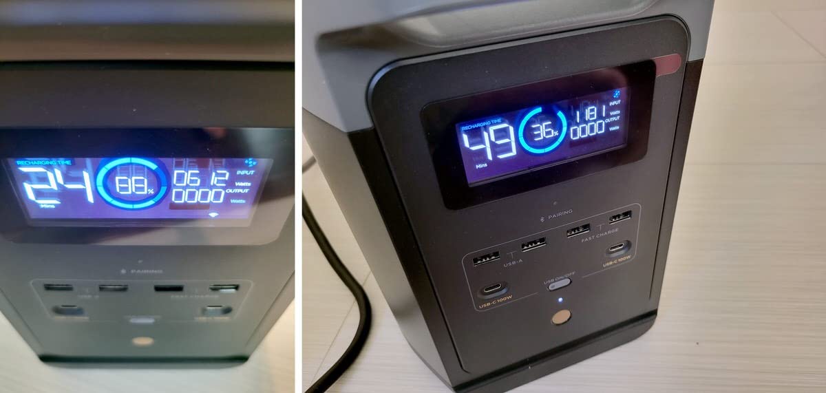 EcoFlow Portable Power Station DELTA 2, 1024Wh LiFePO4 (LFP) Battery, 1800W AC/100W USB-C Output, Solar Generator for Home Backup Power, Camping & RVs customer photo 1