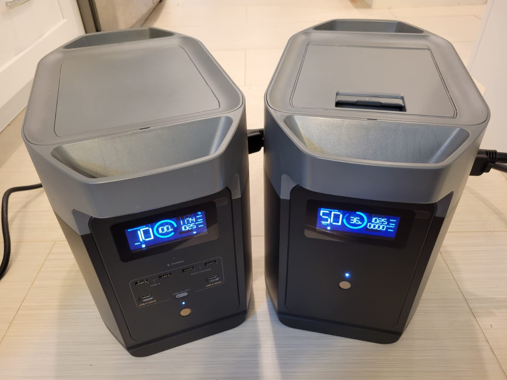 EcoFlow Portable Power Station DELTA 2, 1024Wh LiFePO4 (LFP) Battery, 1800W AC/100W USB-C Output, Solar Generator for Home Backup Power, Camping & RVs customer photo 2