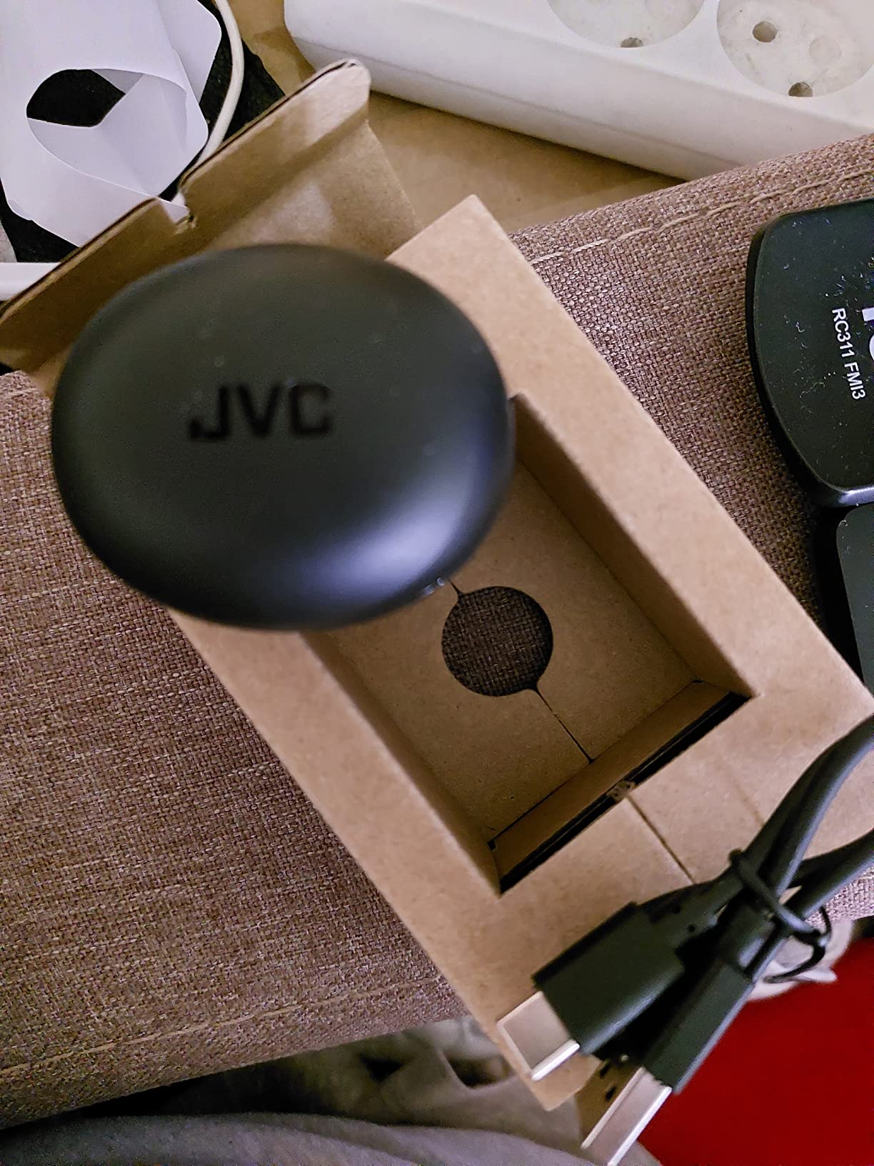 JVC Compact and Lightweight Gumy Mini True Wireless Earbuds Headphones, Long Battery Life (up to 23 Hours), Sound with Neodymium Magnet Driver, Water Resistance (IPX4) - HAA6TB (Black) customer photo 1