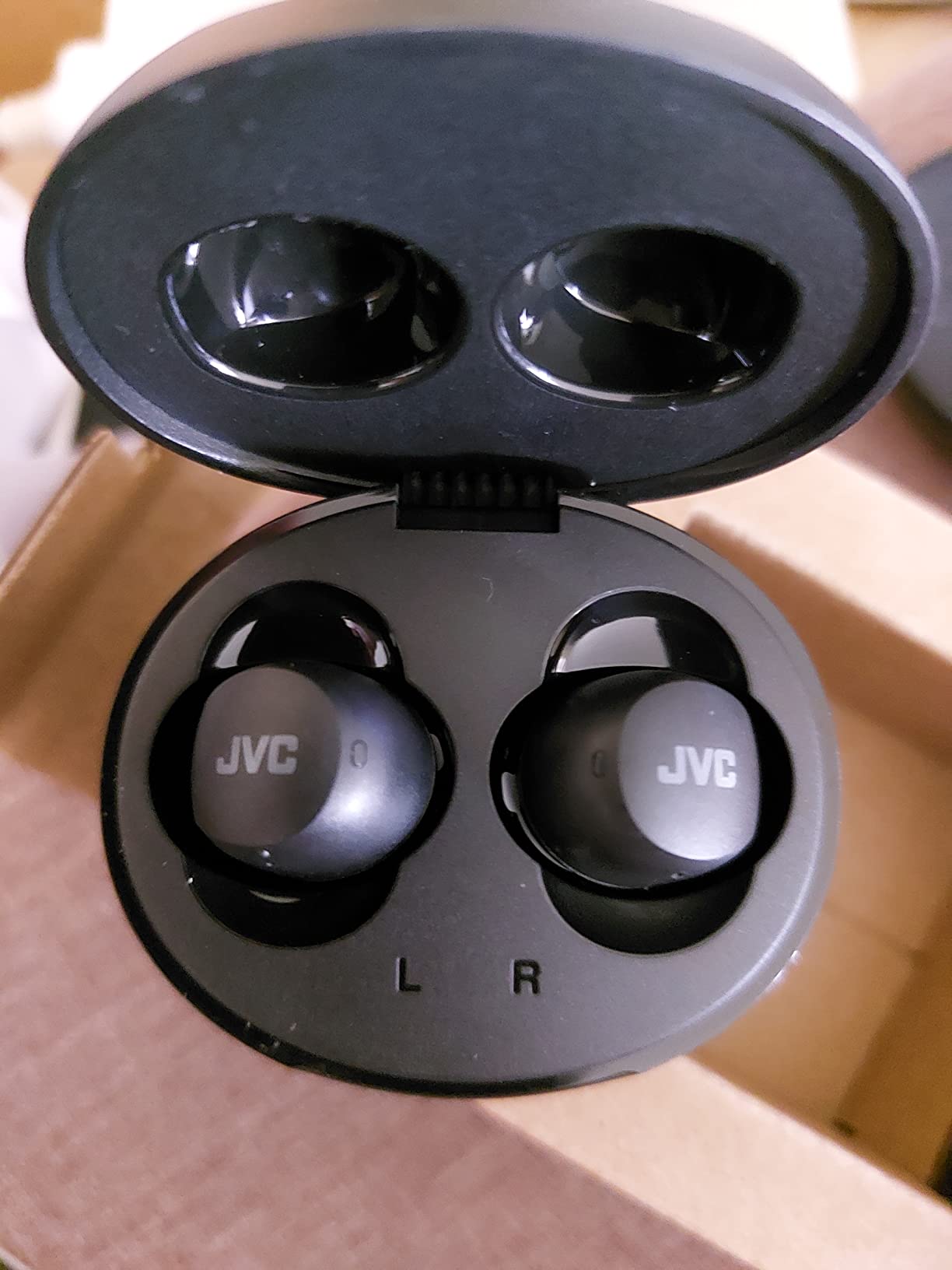JVC Compact and Lightweight Gumy Mini True Wireless Earbuds Headphones, Long Battery Life (up to 23 Hours), Sound with Neodymium Magnet Driver, Water Resistance (IPX4) - HAA6TB (Black) customer photo 2