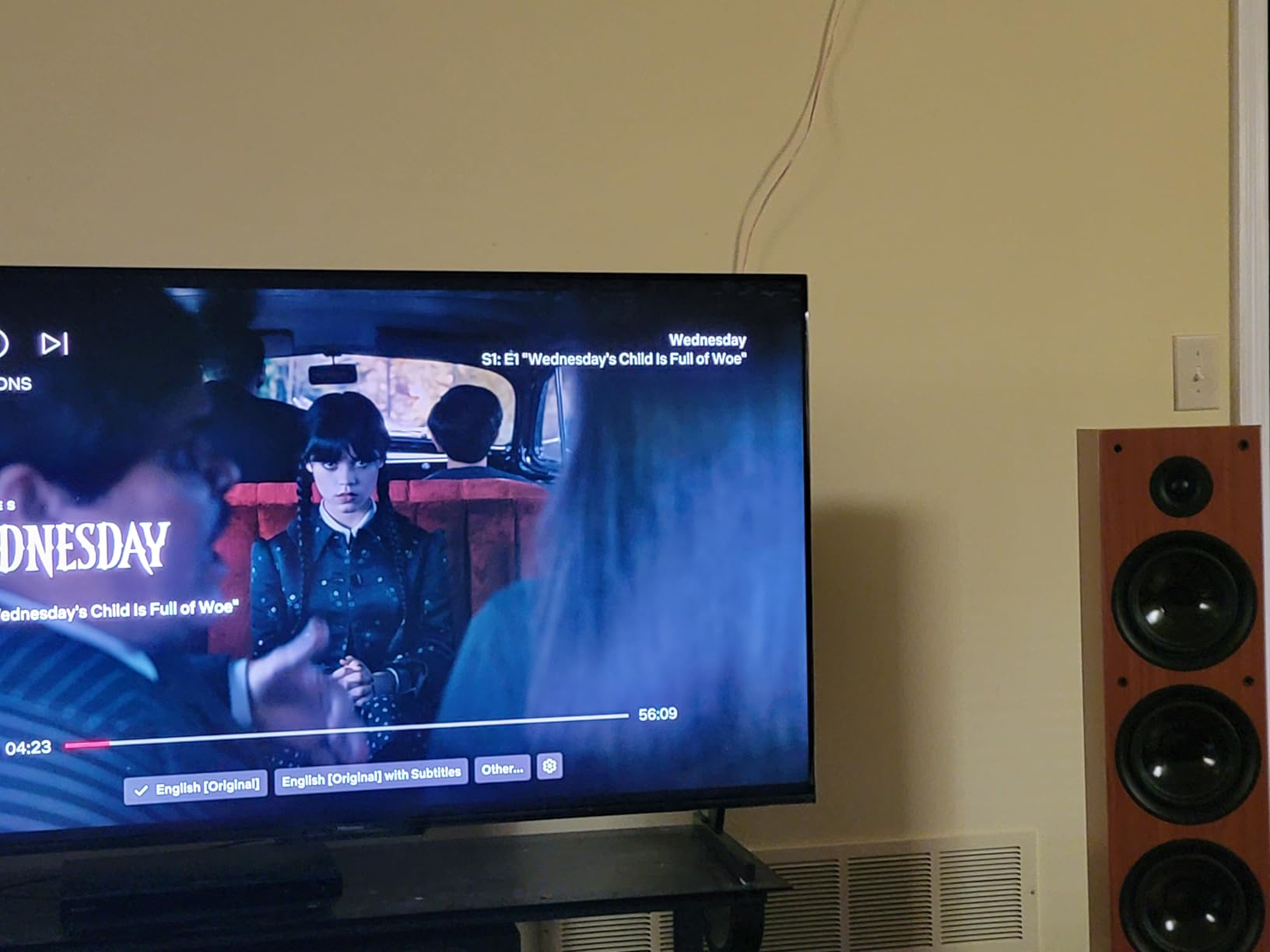 Rockville RockTower 68C Passive Tower Speaker, 8 Ohm, Classic Wood Grain, 500W Peak, 3-Way, Dual 6.5