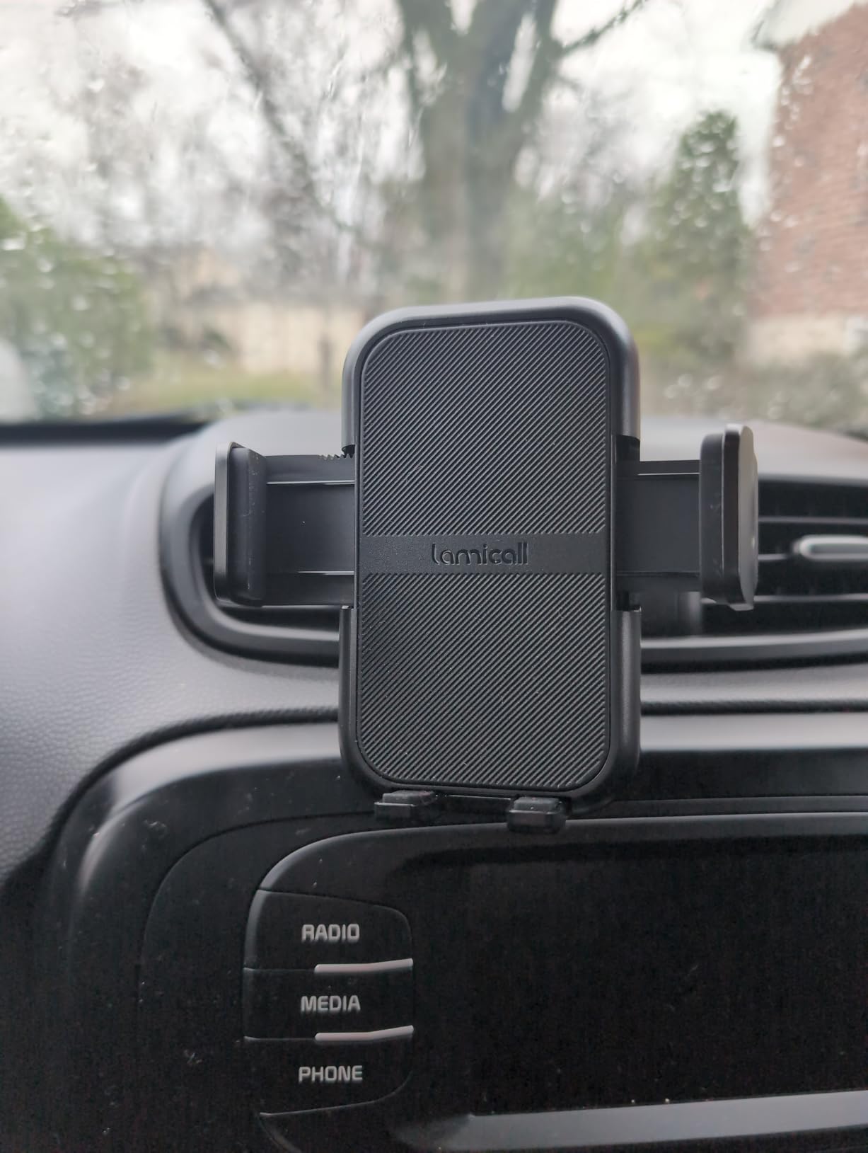 Lamicall 2026 Wider Clamp & Metal Hook Car Phone Holder Vent [Thick Cases Friendly] Phone Holders for Your Car Mount Gfts Automobile Hands Free Accessories for Women Men for iPhone 16 15 14 13 Pro Max customer photo 2