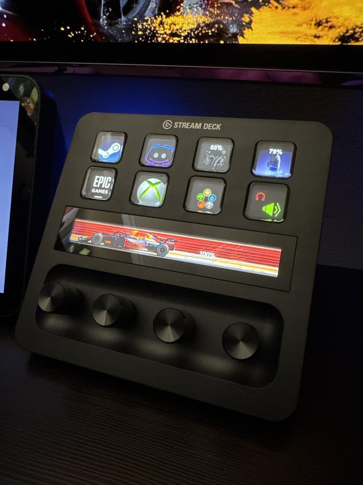 Elgato Stream Deck +, Audio Mixer, Production Console and Studio Controller for Content Creators, Streaming, Gaming, with customizable touch strip dials and LCD keys, works with Mac and PC customer photo 2