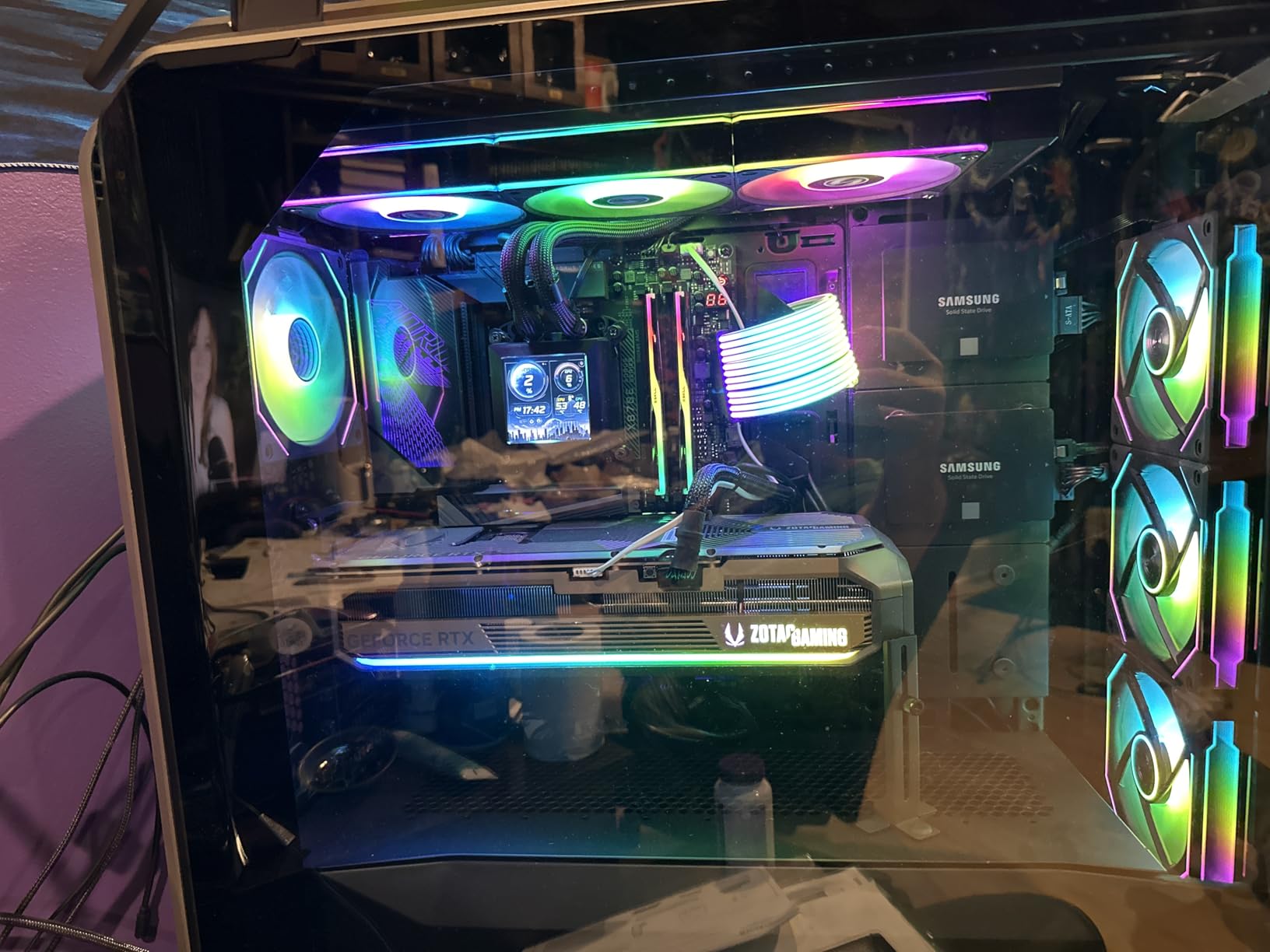 G.SKILL Trident Z5 Neo RGB Series DDR5 RAM (AMD Expo) 64GB (2x32GB) 6000MT/s CL30-40-40-96 1.40V Desktop Computer Memory U-DIMM - Matte Black (F5-6000J3040G32GX2-TZ5NR) customer photo 1