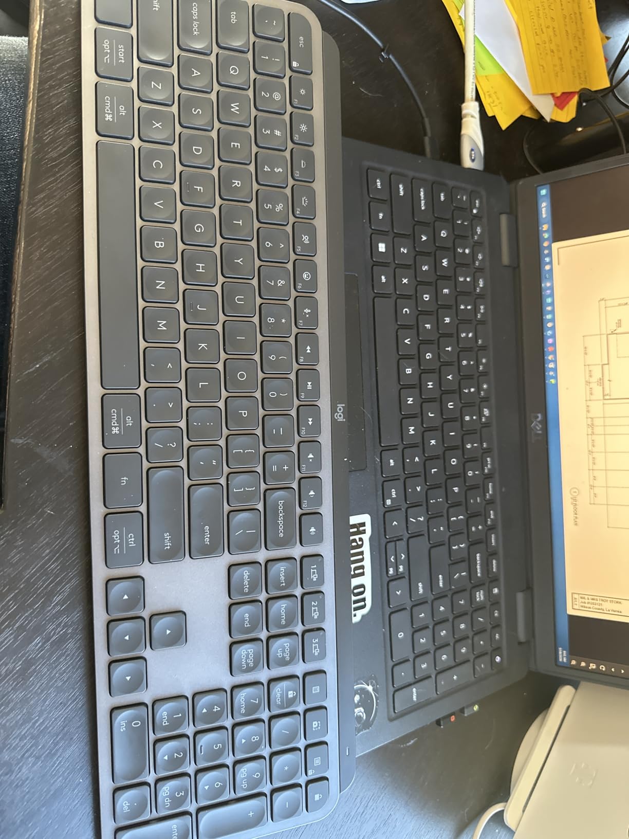 Logitech MX Keys S Wireless Keyboard, Low Profile, Fluid Precise Quiet Typing, Programmable Keys, Backlighting, Bluetooth, USB C Rechargeable, for Windows PC, Linux, Chrome, Mac - Graphite customer photo 2