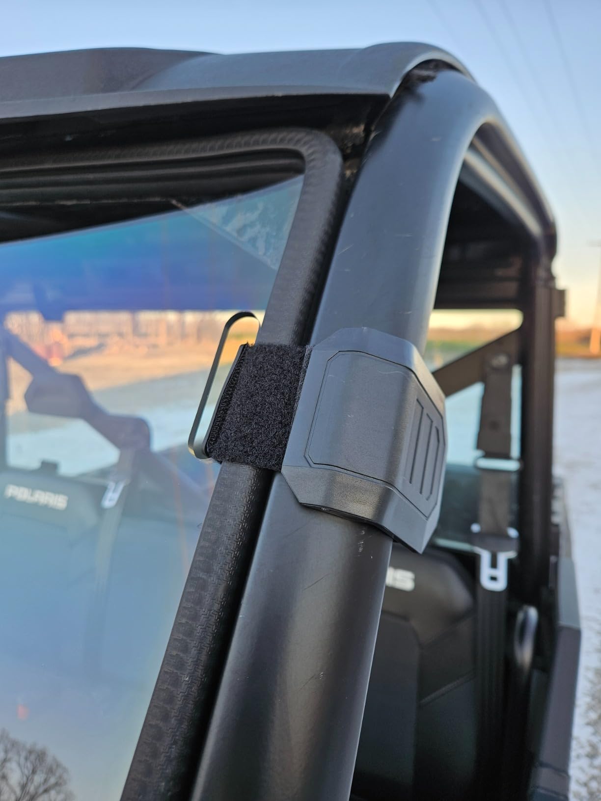 StarknightMT Full Front Windshield Compatible with Polaris Ranger XP 1000 (2017-2026), Hard Coated Clear Windscreen Fits Ranger Crew XP 1000/Diesel, Scratch Resistant Tool-Free Strap-On Install customer photo 1