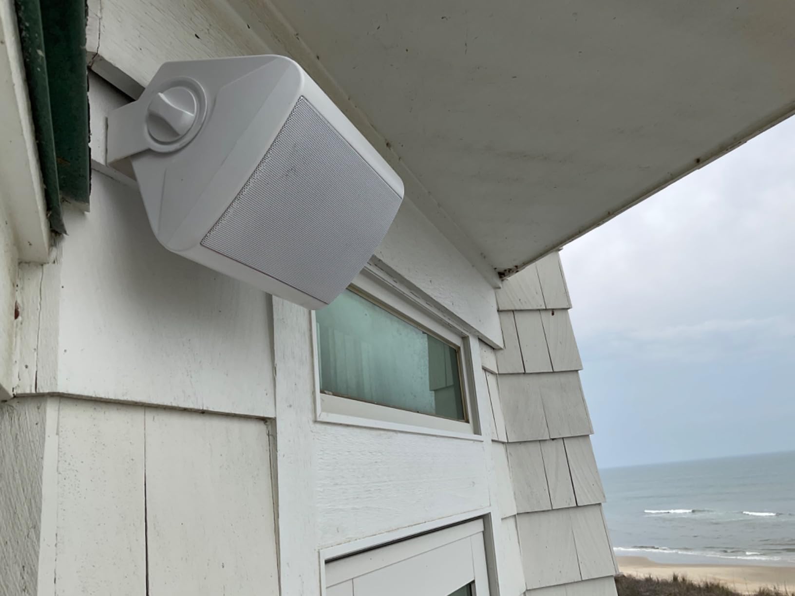 Herdio 5.25 Inches 600 Watts Passive Indoor Outdoor Speakers Wired Waterproof,Wall Mount Speakers with Loud Volume Suitable for Patio,Garden Home Theater,Black (2 Pairs) customer photo 2