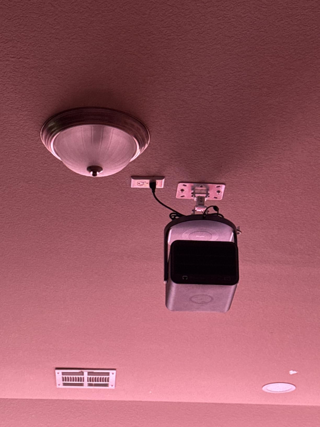 Universal Projector Ceiling Mount Low Profile Projector Mount w/Retractable Arms and Multiple Adjustment Function PR14W customer photo 1