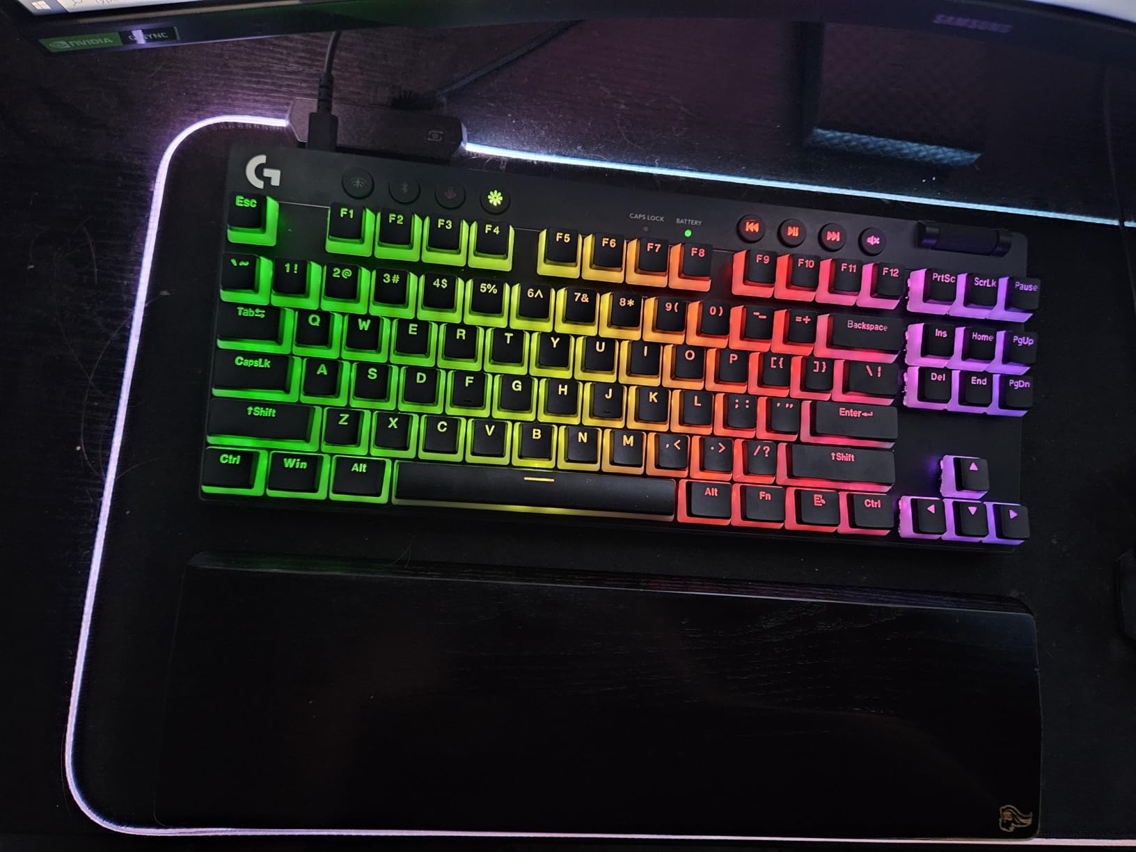 Logitech G PRO X TKL Lightspeed Wireless Gaming Keyboard, Ultra-Portable Tenkeyless Design, LIGHTSYNC RGB, PBT keycaps, Tactile Switches (GX Brown) - Black customer photo 1