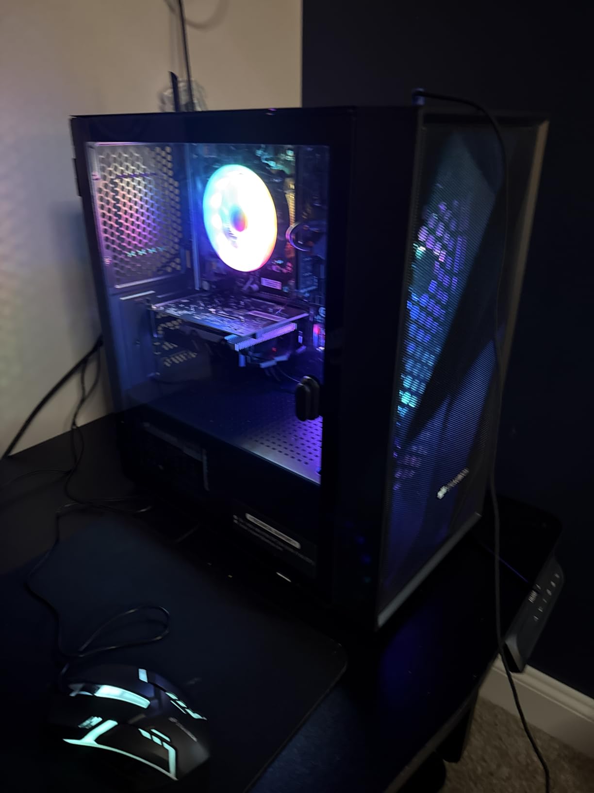 STGAubron Prebuilt Gaming PC Desktop, Radeon RX 550 4G, Intel Core i5 up to 3.6GHz, 16G RAM, 512G SSD, WiFi 6, BT 5.0, RGB Fan x2, Windows 11 Home customer photo 1