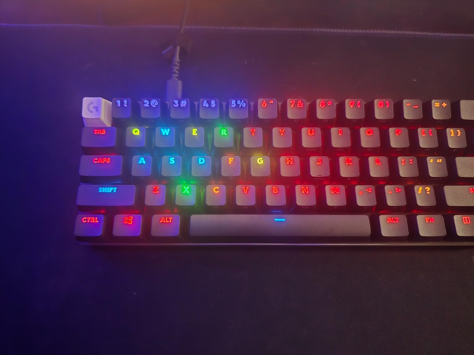 Logitech G PRO X 60 Lightspeed Wireless Gaming Keyboard, Ultra Compact TKL 60% Mechanical Keyboard for Windows PC, LIGHTSYNC RGB, Dual-Shot PBT Keycaps, GX Optical Tactile Switches - Black customer photo 2