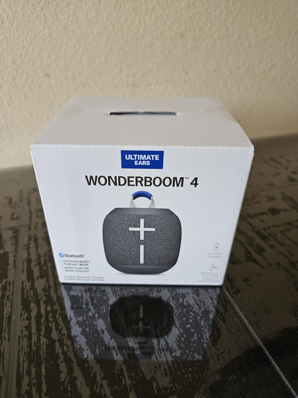 Ultimate Ears WONDERBOOM 4 Portable Waterproof Bluetooth Speaker with Big Bass and 360-Degree Sound, Dustproof Floating Speaker with 131ft (40m) Range- Black customer photo 1