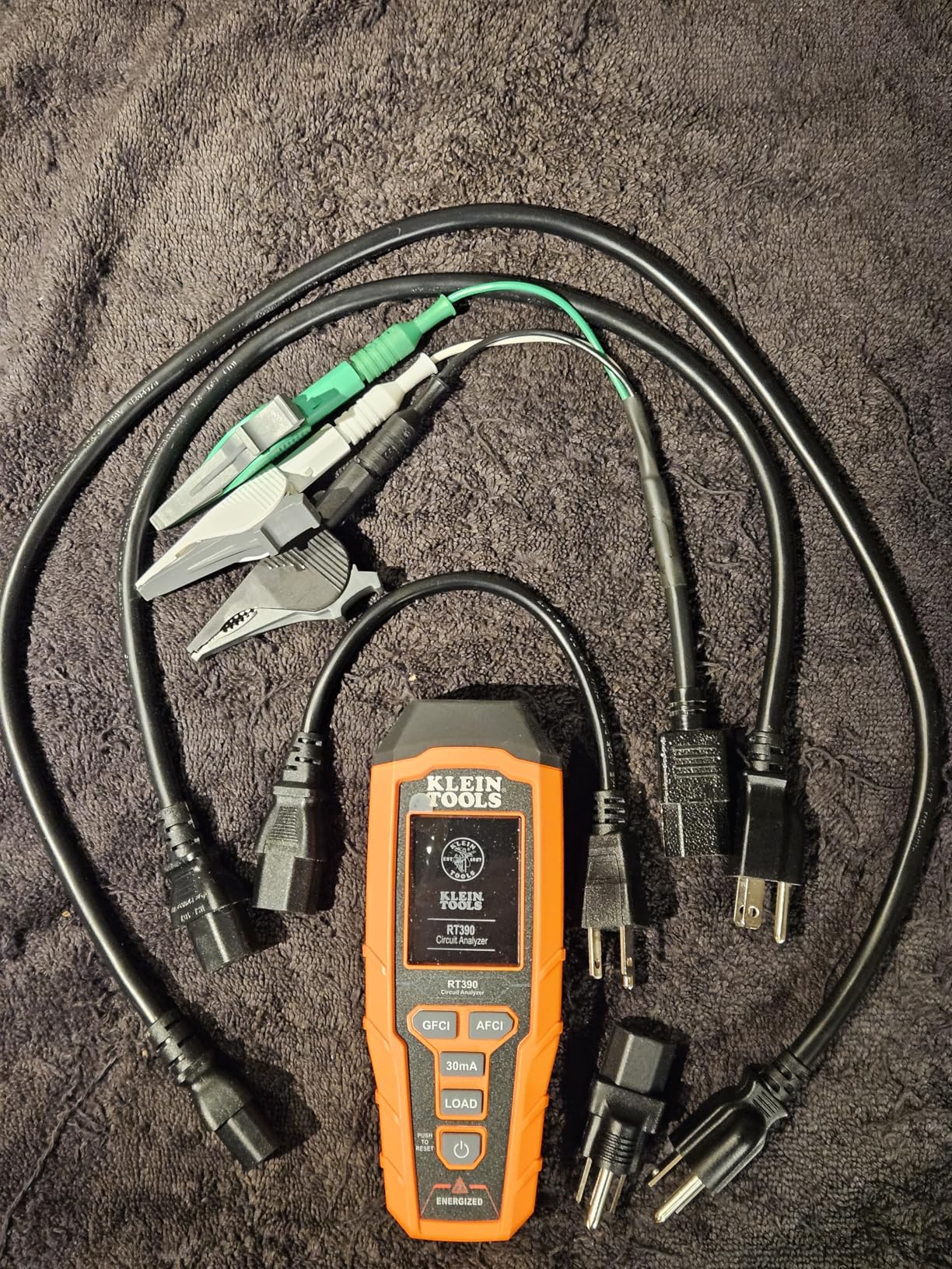 Klein Tools RT390 Circuit Analyzer with Large LCD, Identifies Wiring Faults, GFCI and AFCI Tester, Voltage Drop customer photo 2