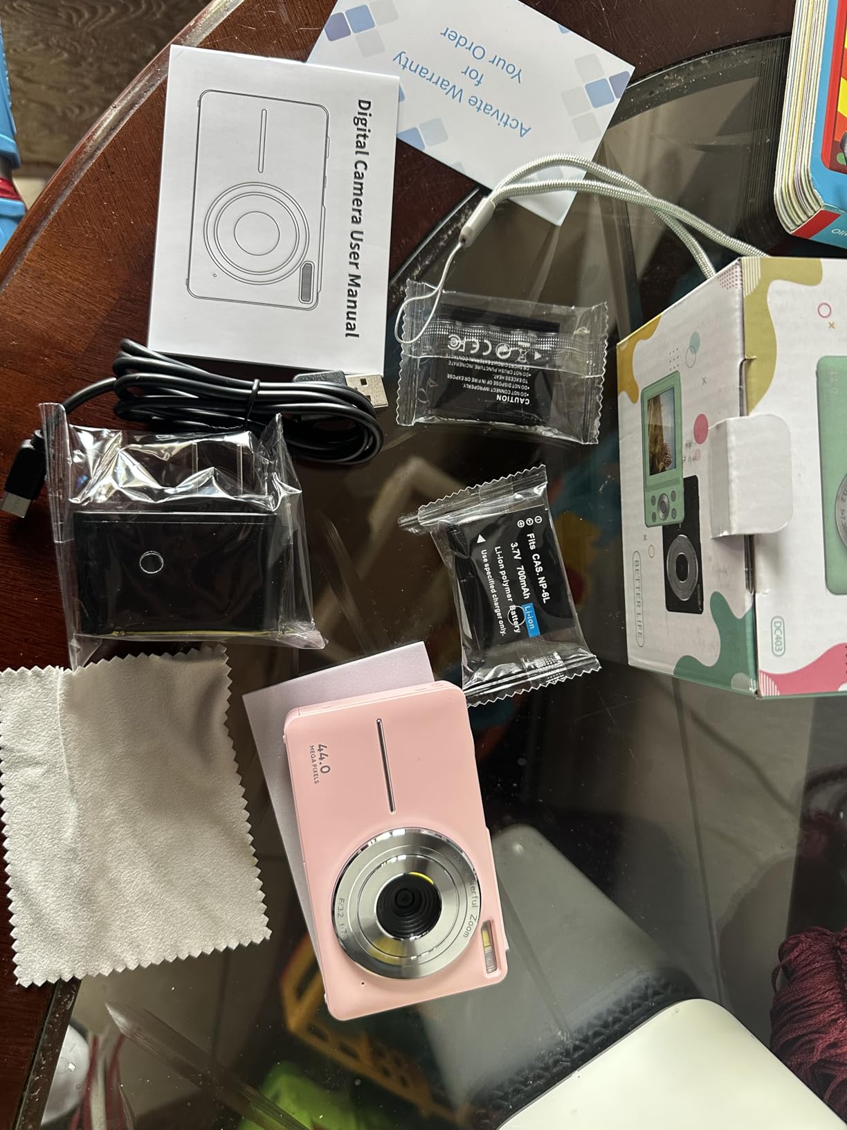 Digital Camera, FHD 1080P Digital Point and Shoot Camera with 16X Zoom Anti Shake, 32GB Card, Compact Small Camera for Boys Girls Kids, Pink customer photo 2