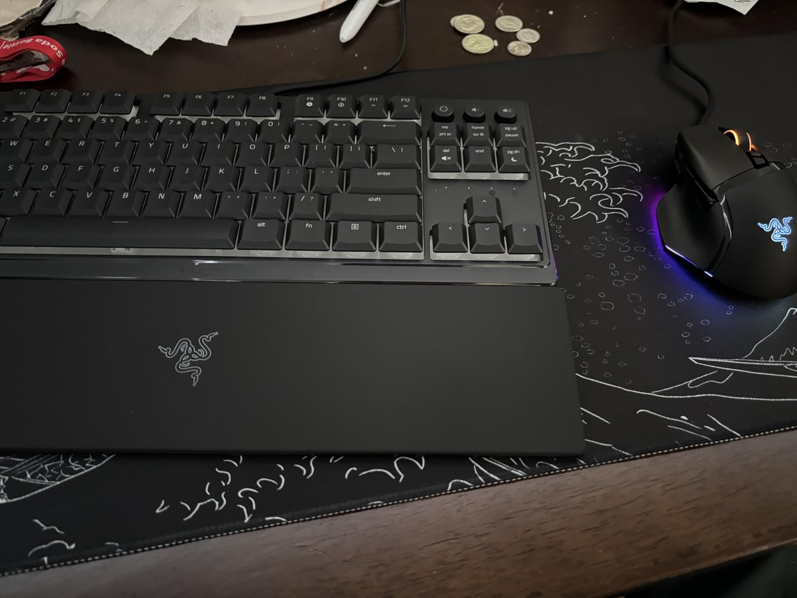 Razer Ornata V3 TKL Gaming Keyboard: Low Profile Keys - Mecha Membrane Switches - UV Coated Keycaps - Backlit Media Keys - 8 Zone RGB Lighting - Spill Resistant - Magnetic Wrist Wrest Snap Tap customer photo 1