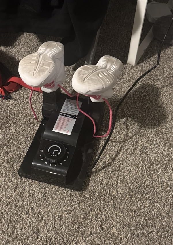 FORLIM Boot Dryer for Work Boots, Shoe Dryer with Heat Blower, Glove Dryer & Boot Warmer - 180 Adjustable Dry Rack - Telescopic Bendable Dry Ports - Intelligent Timer - Black customer photo 2