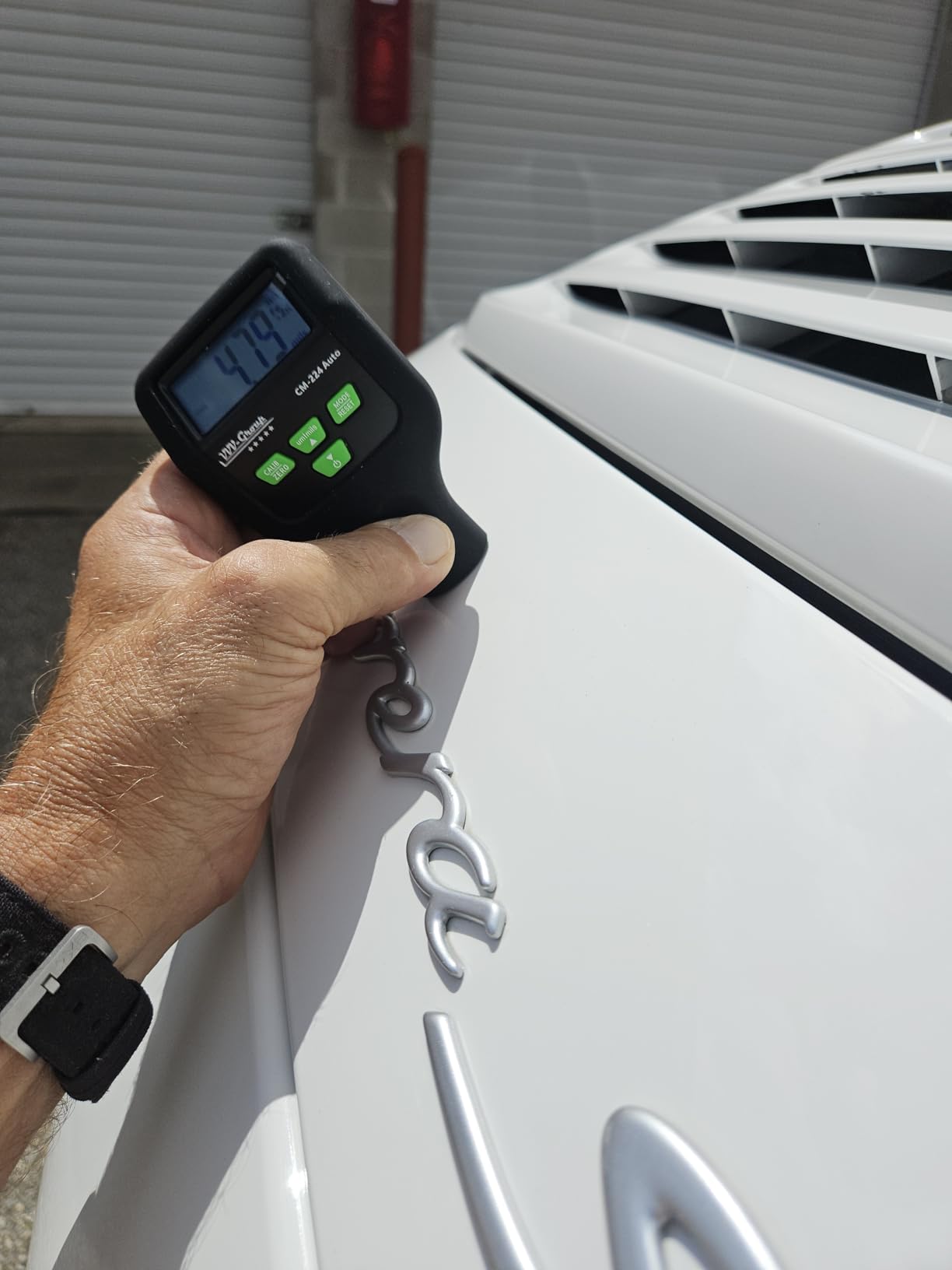 Paint Thickness Gauge CM-224 Auto - Digital Coating Thickness Meter for Cars and Automotive Inspection, Fe / Al / Fe+Zn Detection, 0.1 μm Resolution, Factory Calibrated, Large Backlit LCD customer photo 1