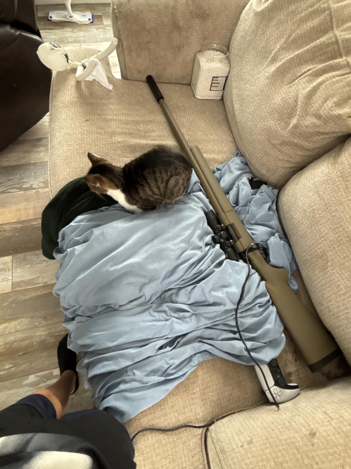 Lancer Tactical Upgraded M24 Bolt Action Spring-Powered Sniper Airsoft Rifle with Scope (Threaded, CNC Aluminum Spring, Up to 500 FPS) customer photo 1