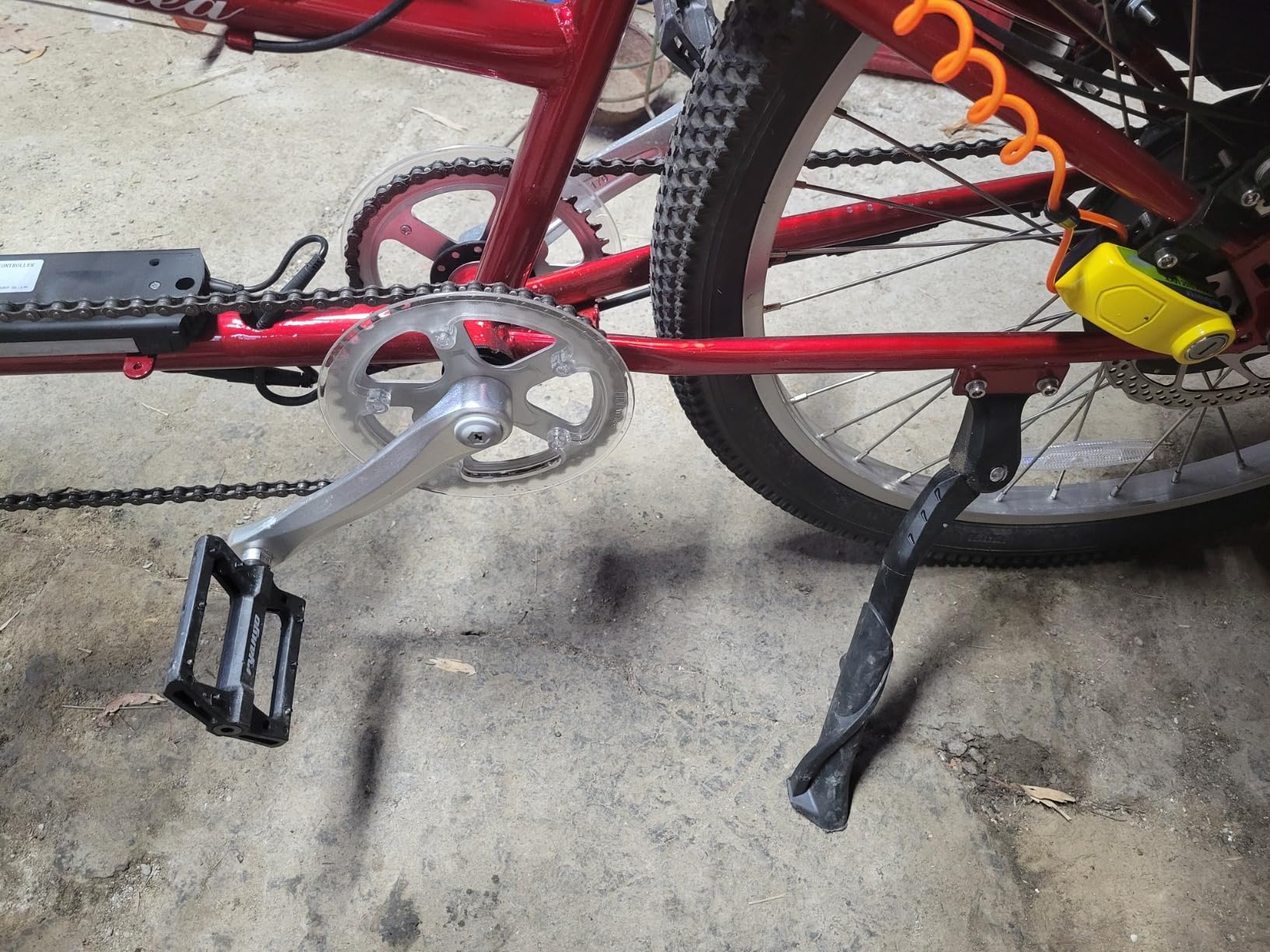 Motorcycle Lock Rechargeable, 120dB Alarm Disc Brake Locks Anti-Theft Security Wheel Disc Lock Waterproof with 5ft Reminder Cable customer photo 2