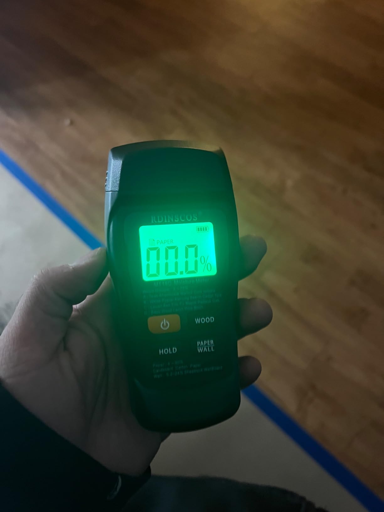 RDINSCOS Digital Moisture Meter - Wood Moisture Meter for Firewood, Drywall & Lumber | Pin-Type Moisture Detector for Woodworking, Home Inspection & Water Damage customer photo 2