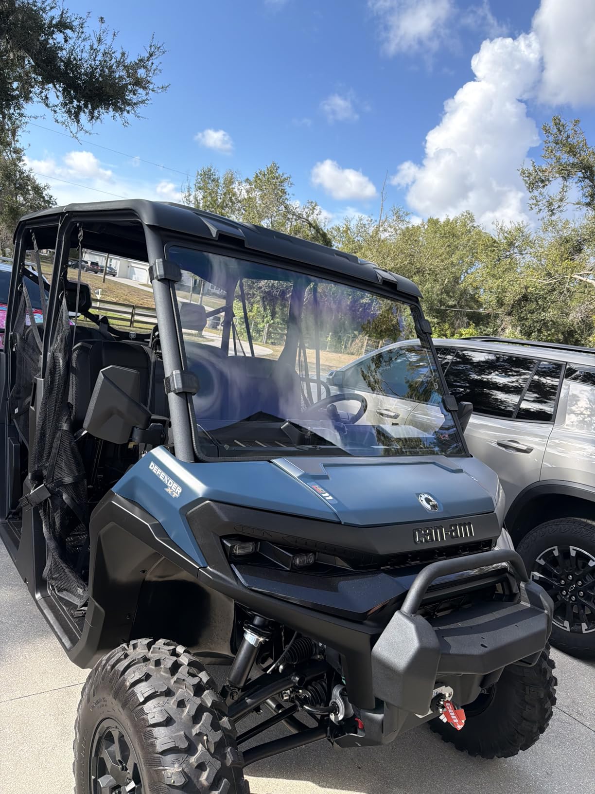 StarknightMT Scratch-Resistant Defender Windshield - UV-proof Full Front Windshield Compatible with Can Am Defender MAX HD5 HD8 HD10 2016-2024 2025 2026 customer photo 1