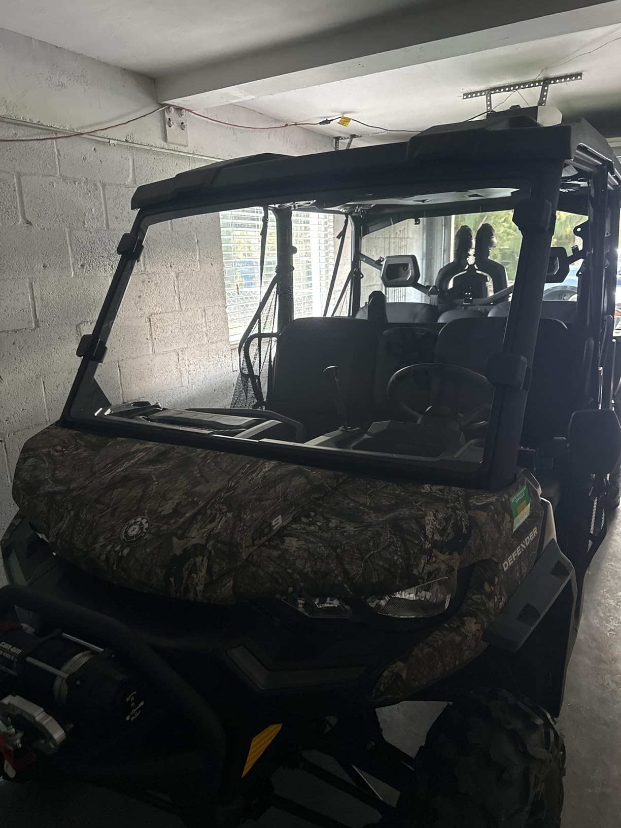 StarknightMT Scratch-Resistant Defender Windshield - UV-proof Full Front Windshield Compatible with Can Am Defender MAX HD5 HD8 HD10 2016-2024 2025 2026 customer photo 2