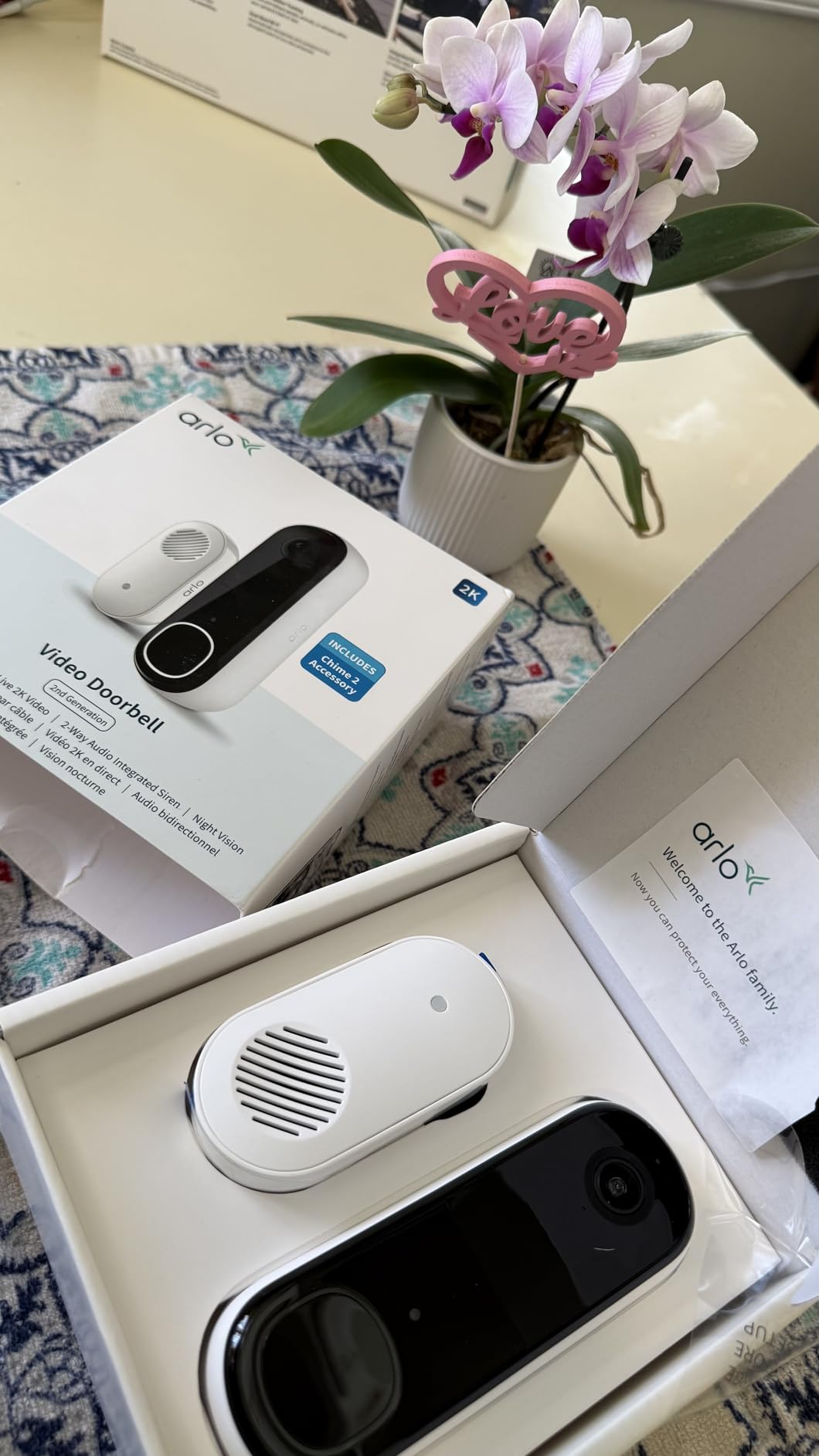 Arlo Video Doorbell 2K (2nd Gen, Latest Release), Wireless or Wired Option, 2-Way Audio, Night Vision, Head to Toe Video View, Package Detection, Person & Vehicle Recognition customer photo 2