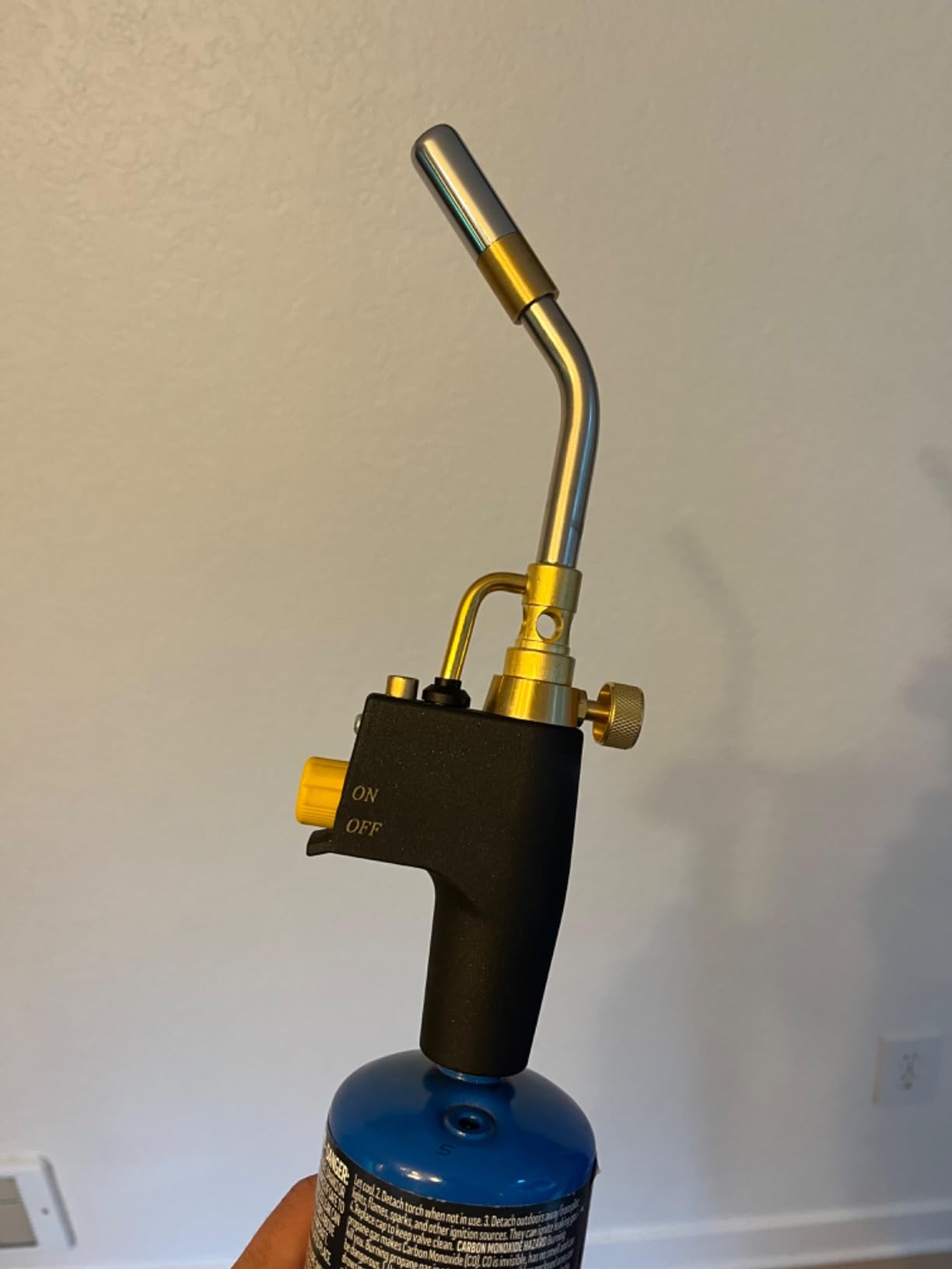 DOMINOX Propane Torch Head, High Intensity Torch Head Trigger Start Gas Torch, Map Gas Torch Kit for Propane, Map and Mapp Gas, Mapp Gas Torch for Soldering, Welding, Cooking (Not Included Gas Tank) customer photo 2