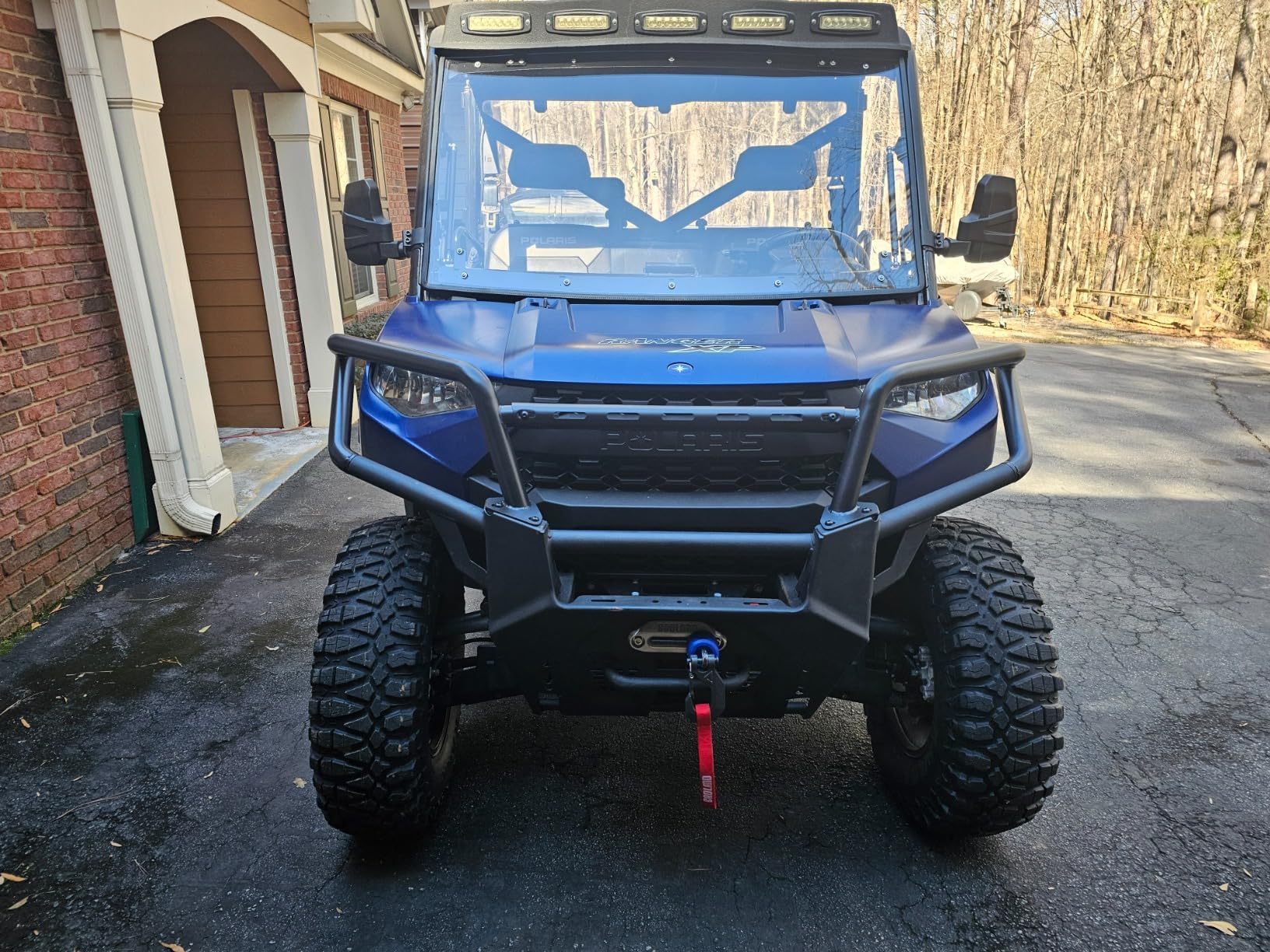 StarknightMT Ranger XP 1000 Front Bumper - UTV Upper Brush Guard Compatible with 2018-2024 Polaris Ranger 1000/ XP 1000/Crew XP 1000 (OEM 2882531) customer photo 2