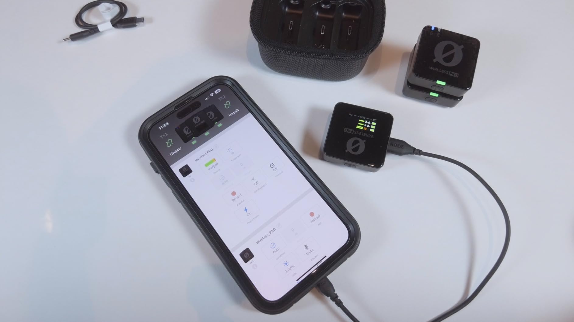 RØDE Wireless PRO Compact Wireless Microphone System with Timecode, 32-bit Float On-board Recording, 2 Lavalier Microphones and Smart Charge Case for Filmmaking and Content Creation customer photo 2