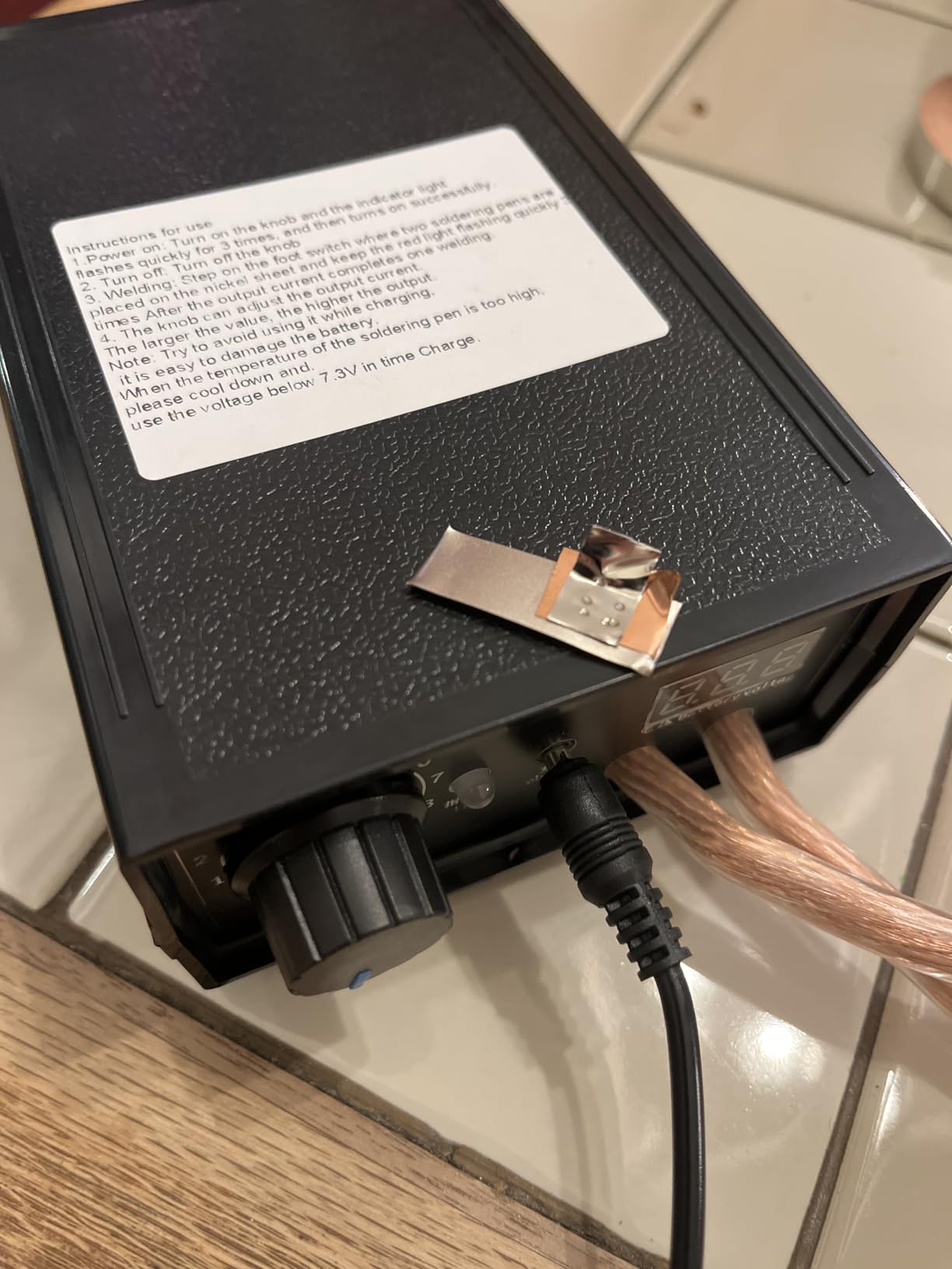 8000W Spot Welder,Handheld Spot Welder,Portable Spot Welder Machine DIY Kit,High Power Handheld Spot Welding Machine,with nickel strip and spot welding pen,for 18650 Battery Pack Welding Tools customer photo 1