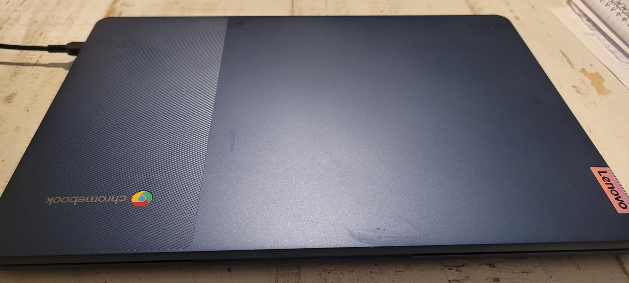 Lenovo Flagship Chromebook, 14'' FHD Touchscreen Slim Thin Light Laptop Computer, 8-Core MediaTek Kompanio 520 Processor, 4GB RAM, 64GB eMMC, WiFi 6, Chrome OS, Abyss Blue customer photo 1