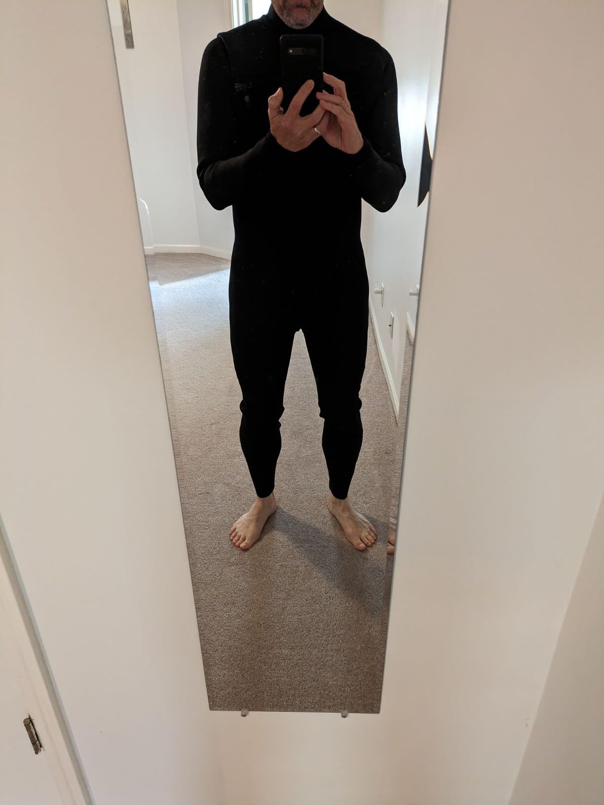 Lemorecn Men's Surfing Wetsuit Super Stretch Neoprene 4/3mm Chest Zip Full Wetsuit for Men customer photo 1