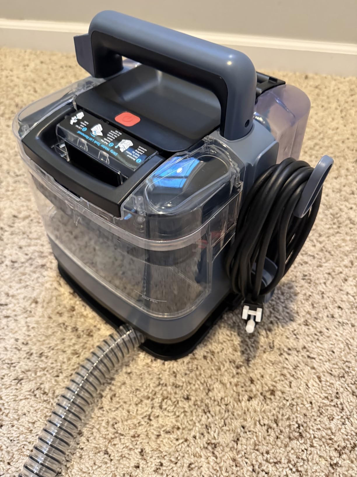 Shark StainStriker Portable Carpet Upholstery & Area Rug Cleaner, Stain & Odor Remover, Perfect for Car Interiors, Nordic Blue, PX202BRN customer photo 2