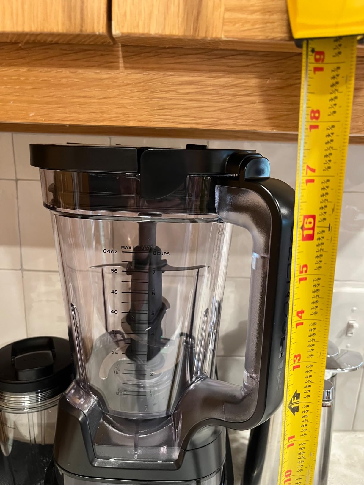 Ninja Blender & Food Processor All-in-One | For-Smoothies, Food and More | Kitchen Countertop | Includes 72 oz. Pitcher & (2) 24 oz. To-Go Cups with Lids | 1800 Watt | Black | TB301 customer photo 2