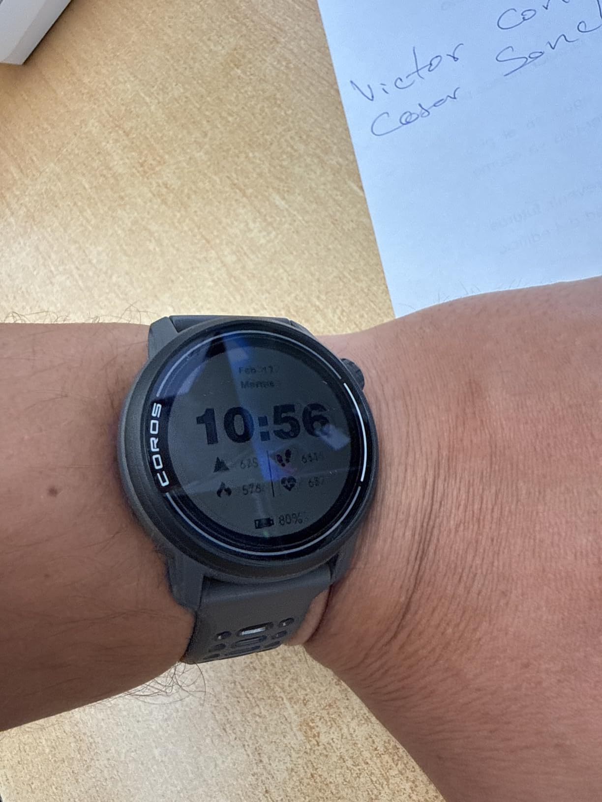 Coros PACE 3 GPS Sport Watch - Lightweight, Comfortable Running Watch, 17-Day Battery Life, Accurate GPS, Heart Rate Monitor, Navigation, Sleep Tracking - Black Silicone customer photo 2