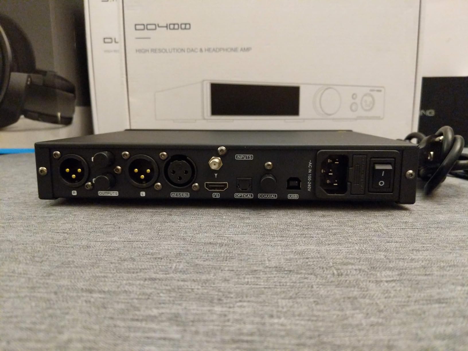 SMSL DO400 Full Balanced DAC Headphone Amplifier HPA ES9039MSPRO XMOS-XU316 USB DAC Amp, USB/AES/Opt/Coax MQA DAC, IIS Input DAC, 4.4mm/6.35mm/4-XLR Headphone Amps with Remote Control (Silver) customer photo 1