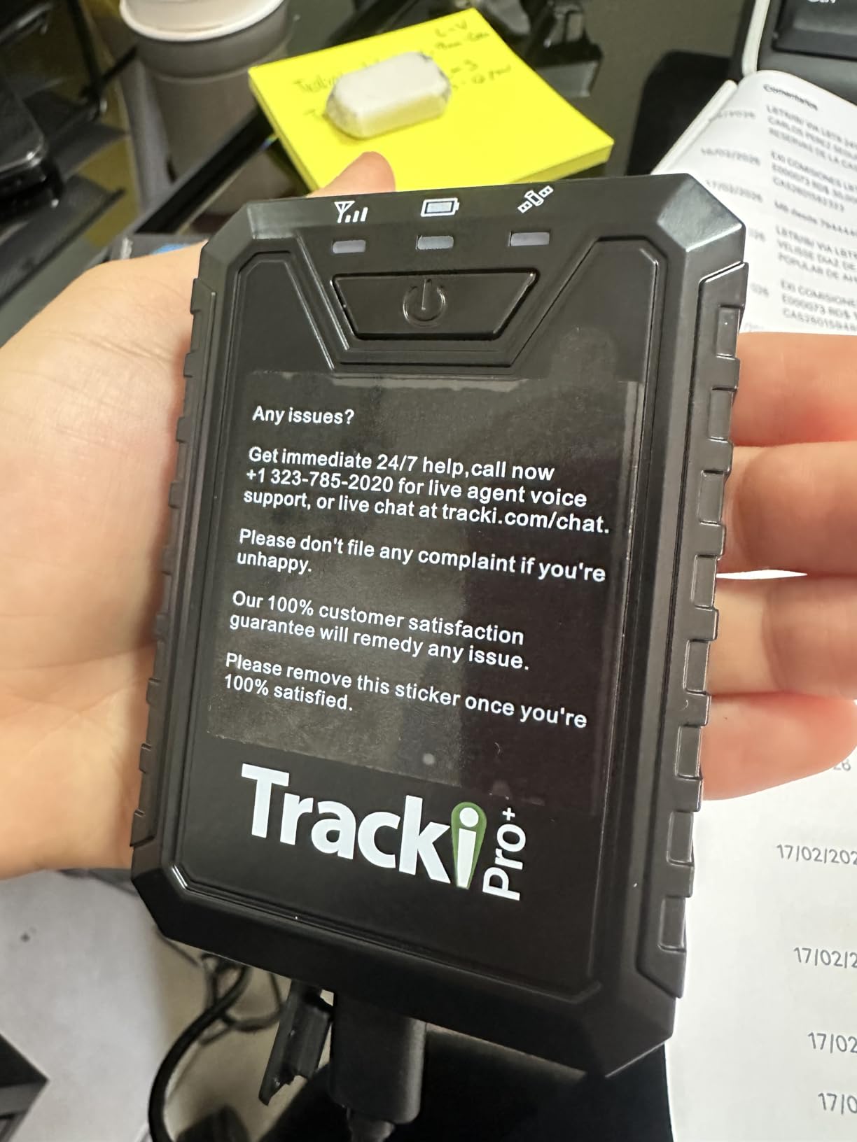 Tracki Pro GPS Tracker for Vehicles - Magnetic Waterproof 4G LTE Car Tracker, Long-Life Battery Up to 7 Months, Unlimited Distance, Smart Alerts, Hidden Tracking Device (Subscription Required) customer photo 1