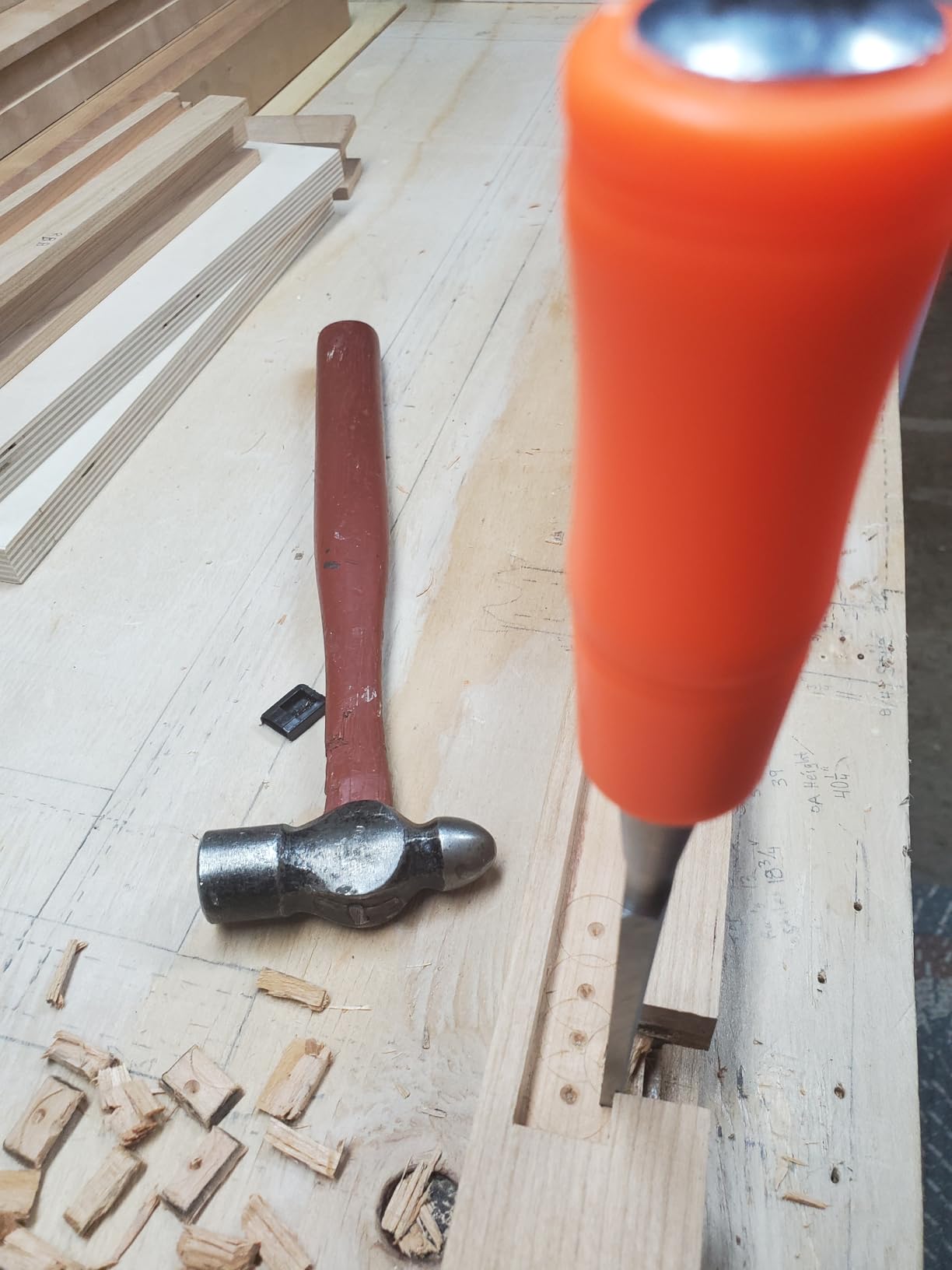 4 Piece Wood Chisel Sets Woodworking Tools Set, Wood Chisels for Woodworking with Steel Hammer End, Wood Tools Chisel Set Woodworking with Ergonomic Plastic Handle, 6mm, 12mm, 18mm, 24mm customer photo 1