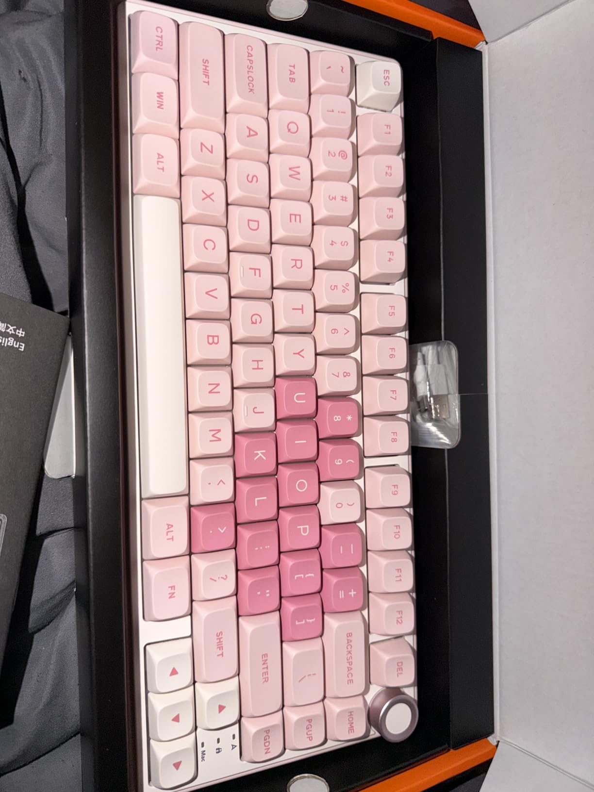 RK ROYAL KLUDGE R75 Wired Mechanical Gaming Keyboard, 75% Hot-Swap Mechanical Keyboard Volume Knob, Soft Pre-lubed Tactile Brown Switch customer photo 1