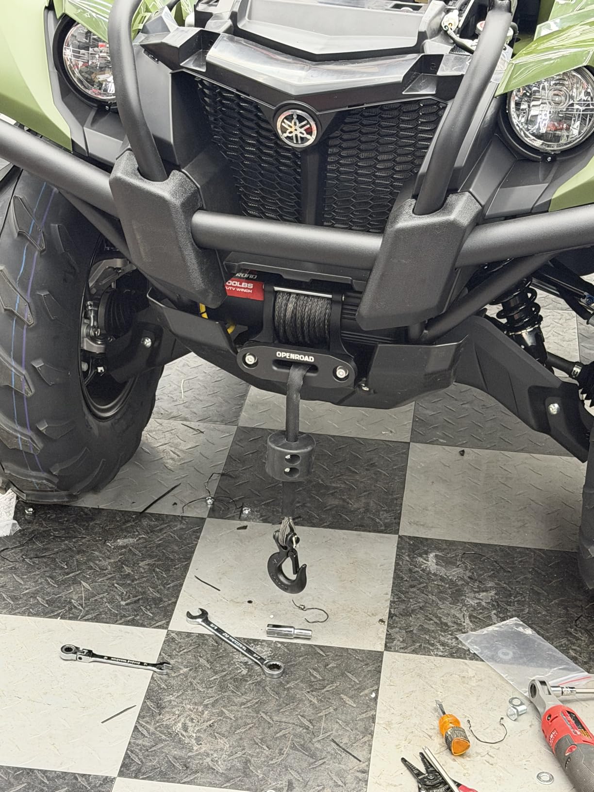 OPENROAD 4500 lb ATV/UTV Winch,12V Towing Off-Road Electric UTV Winch with 1/4