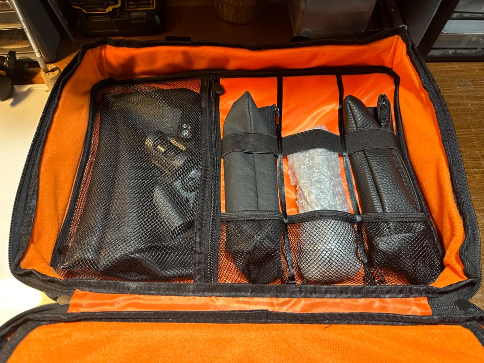 Large Audio Mixer Travel Case Compatible with RODECaster Pro,RODECaster Pro II,TC-Helicon GoXLR,Podcast Mixer Case Protective DJ Mixer Storage Bag for Microphones and More Podcast Equipment customer photo 2