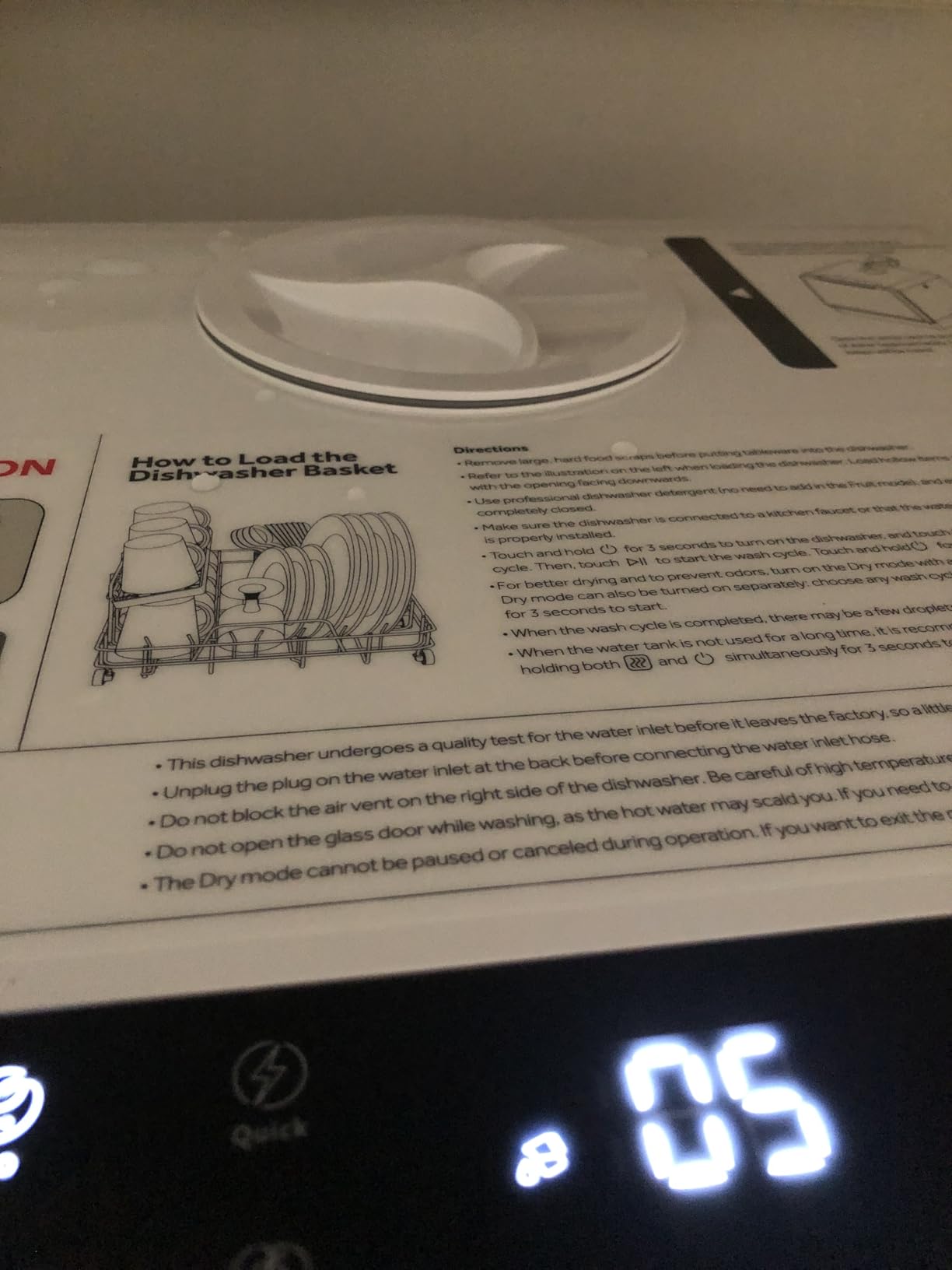 HAVA Countertop Dishwasher, 8 Wash Programs NEW Upgraded Model Portable Dishwasher with Child Lock & Delayed Start Function, 5L Water Tank for Apartments, Dorms, and RVs - No Hookup Needed customer photo 1